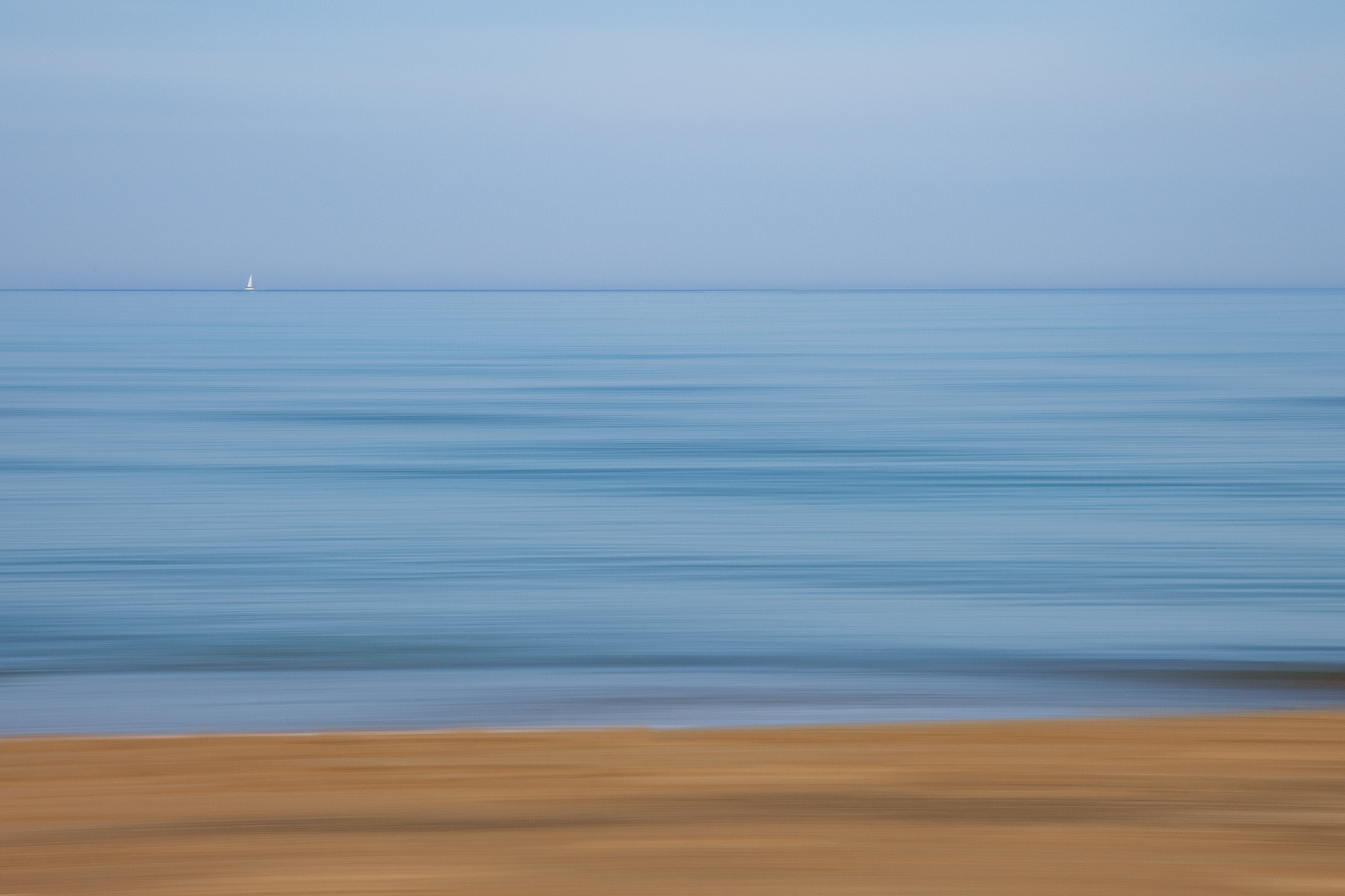 On a solitary beach
