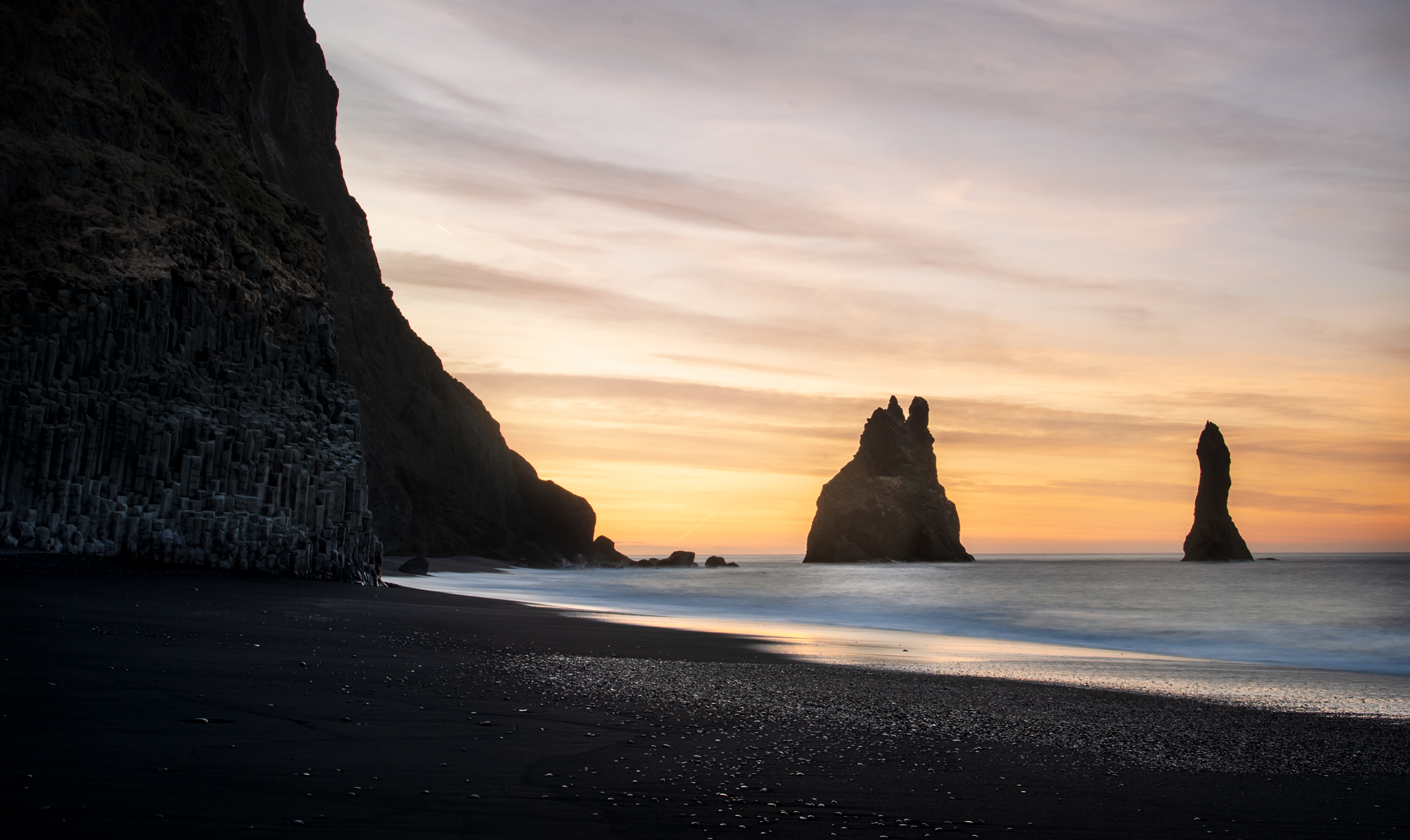 Sunrise at Reynisfjara.....