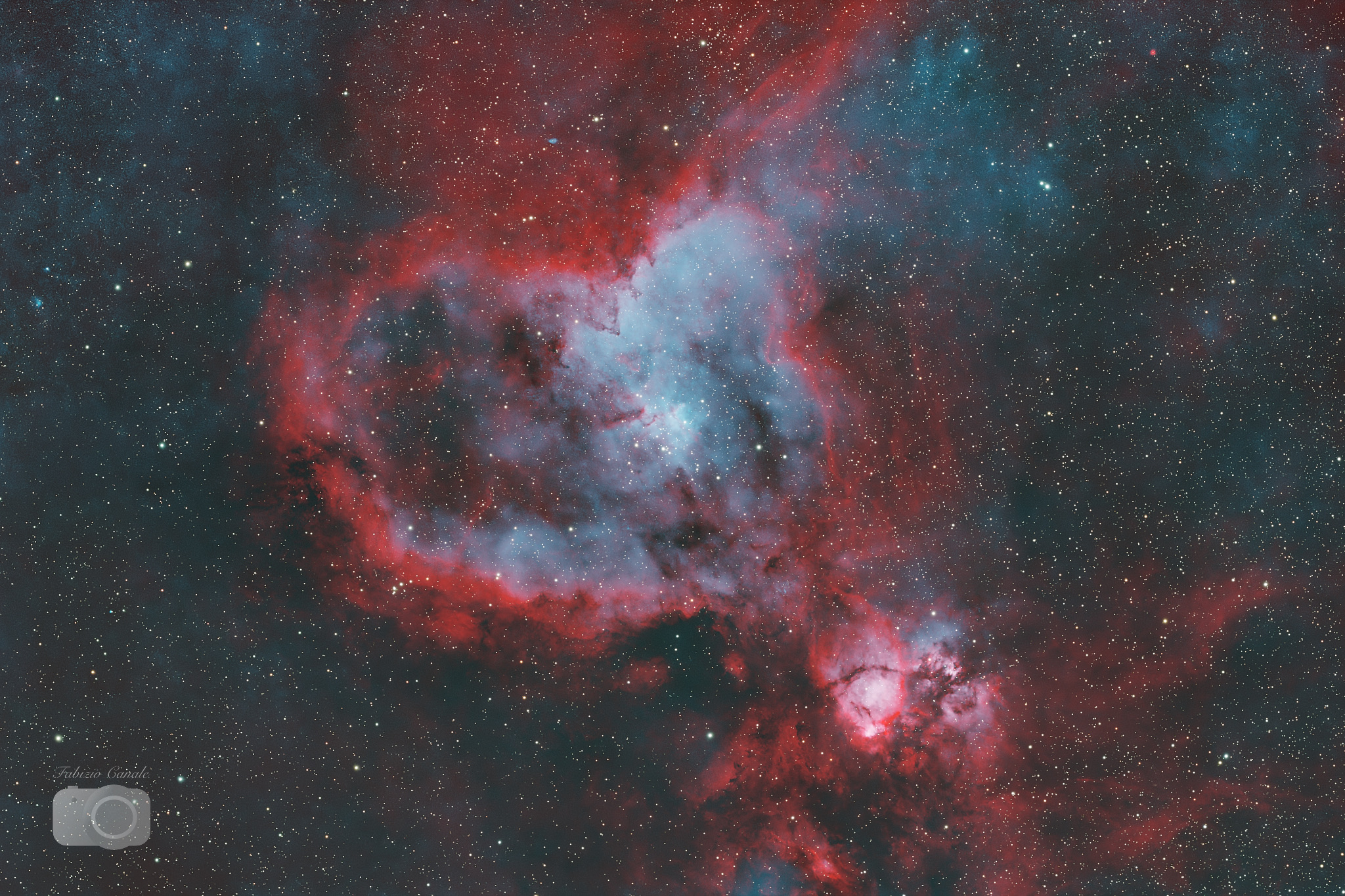 IC1805 - Heart Nebula in SHO