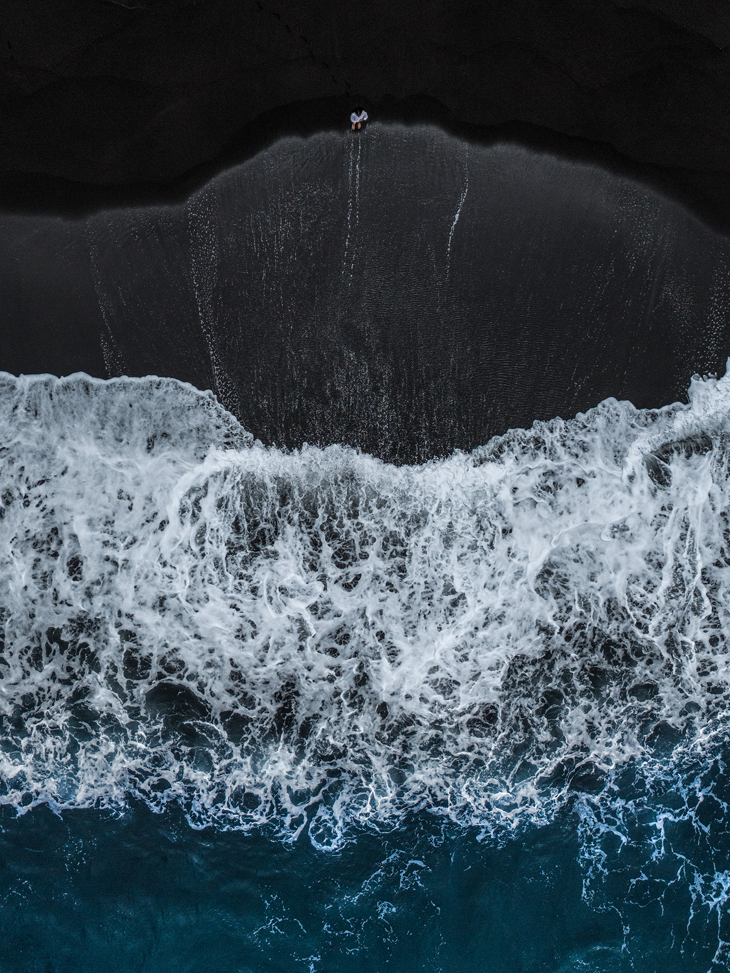 black sand