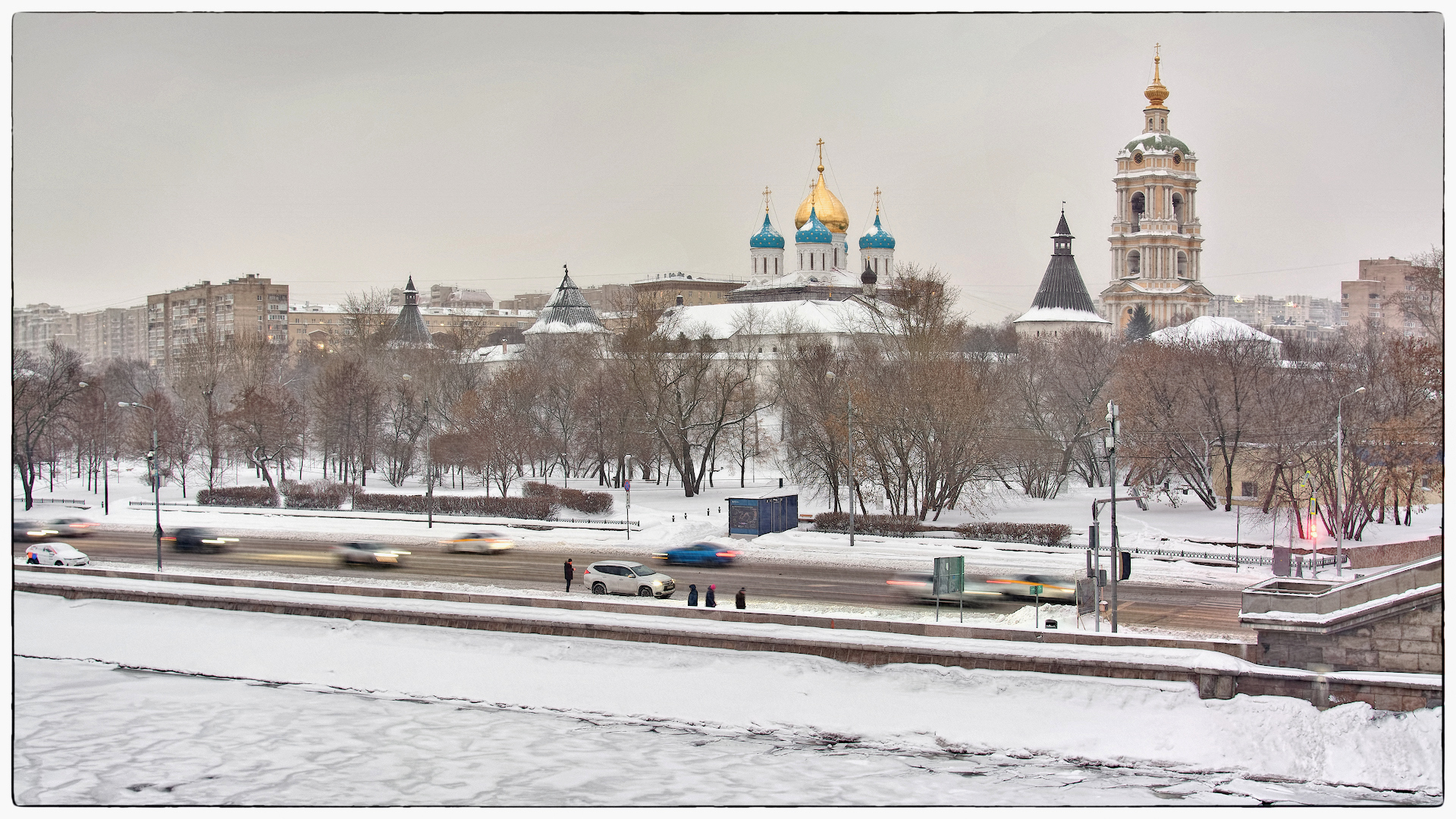 Monastero Novospasskij e fiume Moscova