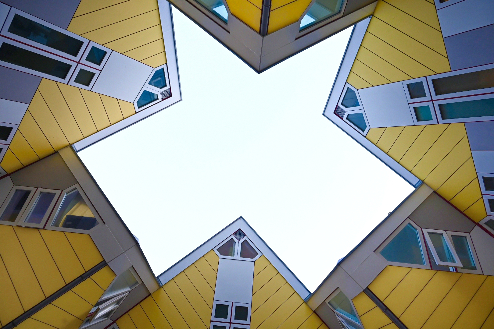 Cube Houses, Blaak Heights - Rotterdam by P. Blom, 1978