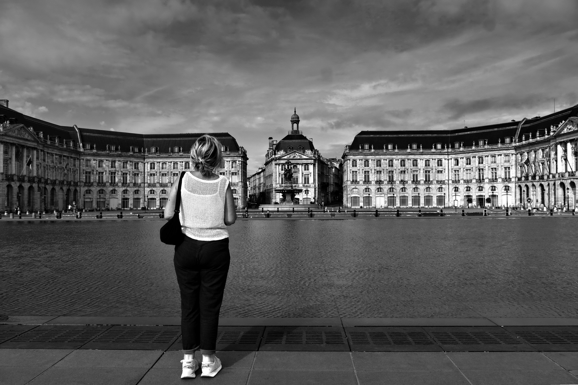 davanti al "Miroir d'eau"