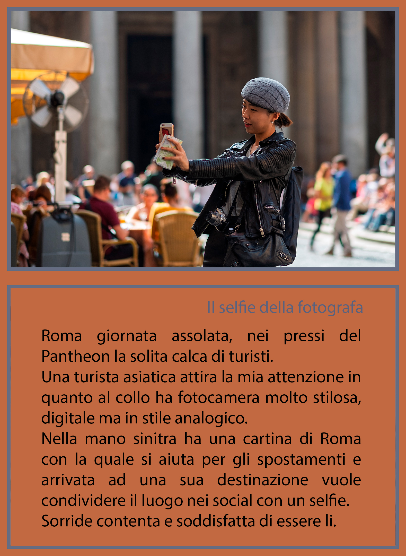 Il selfie della fotografa