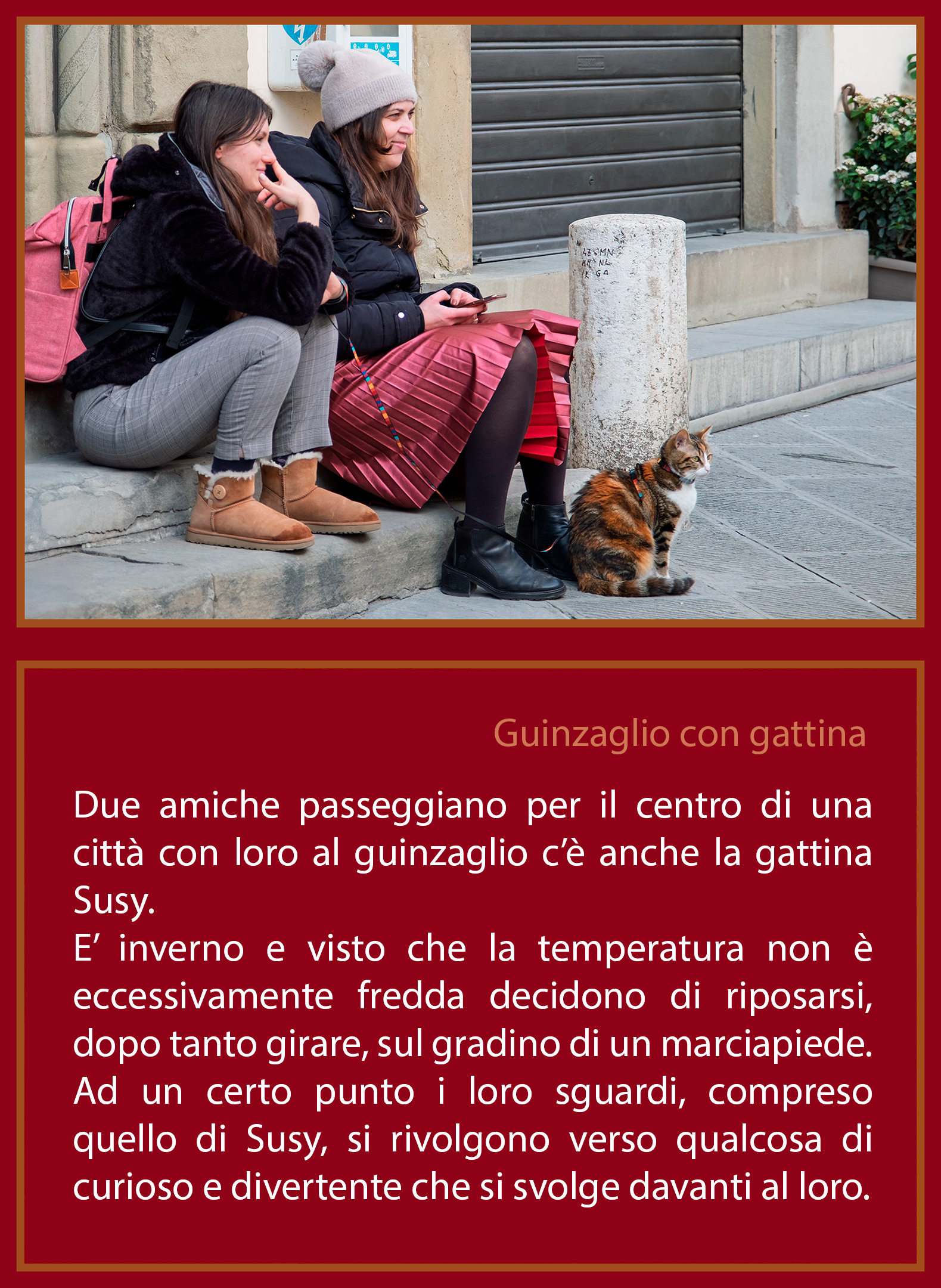 Guinzaglio con gattina