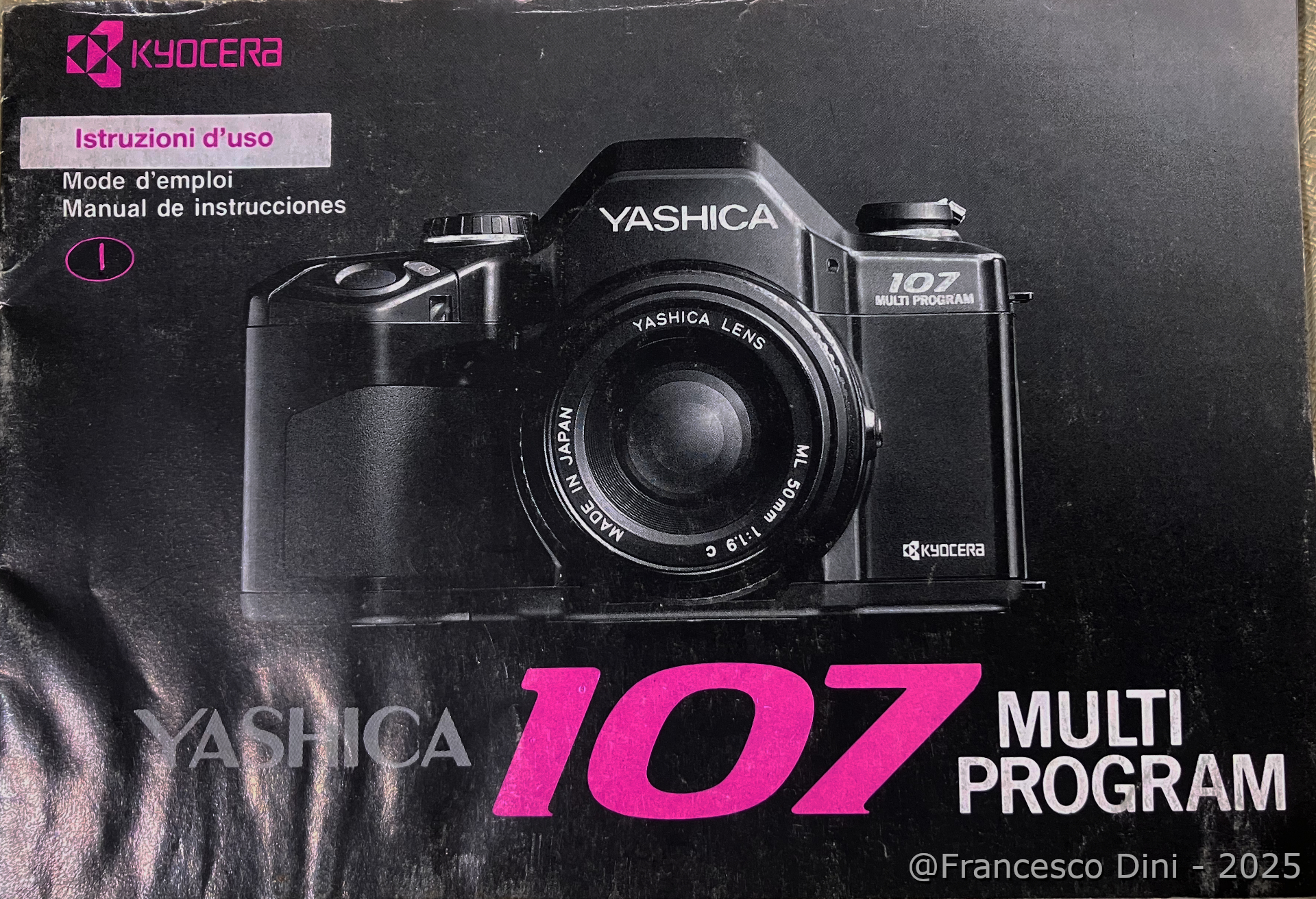 Libretto istruzioni Yashica 107MP