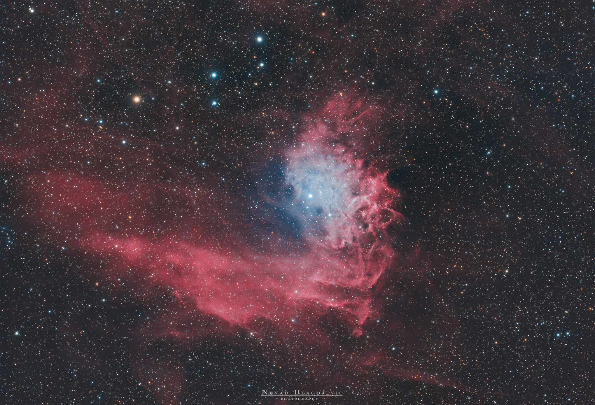 IC405 Giant Flame Star Nebula