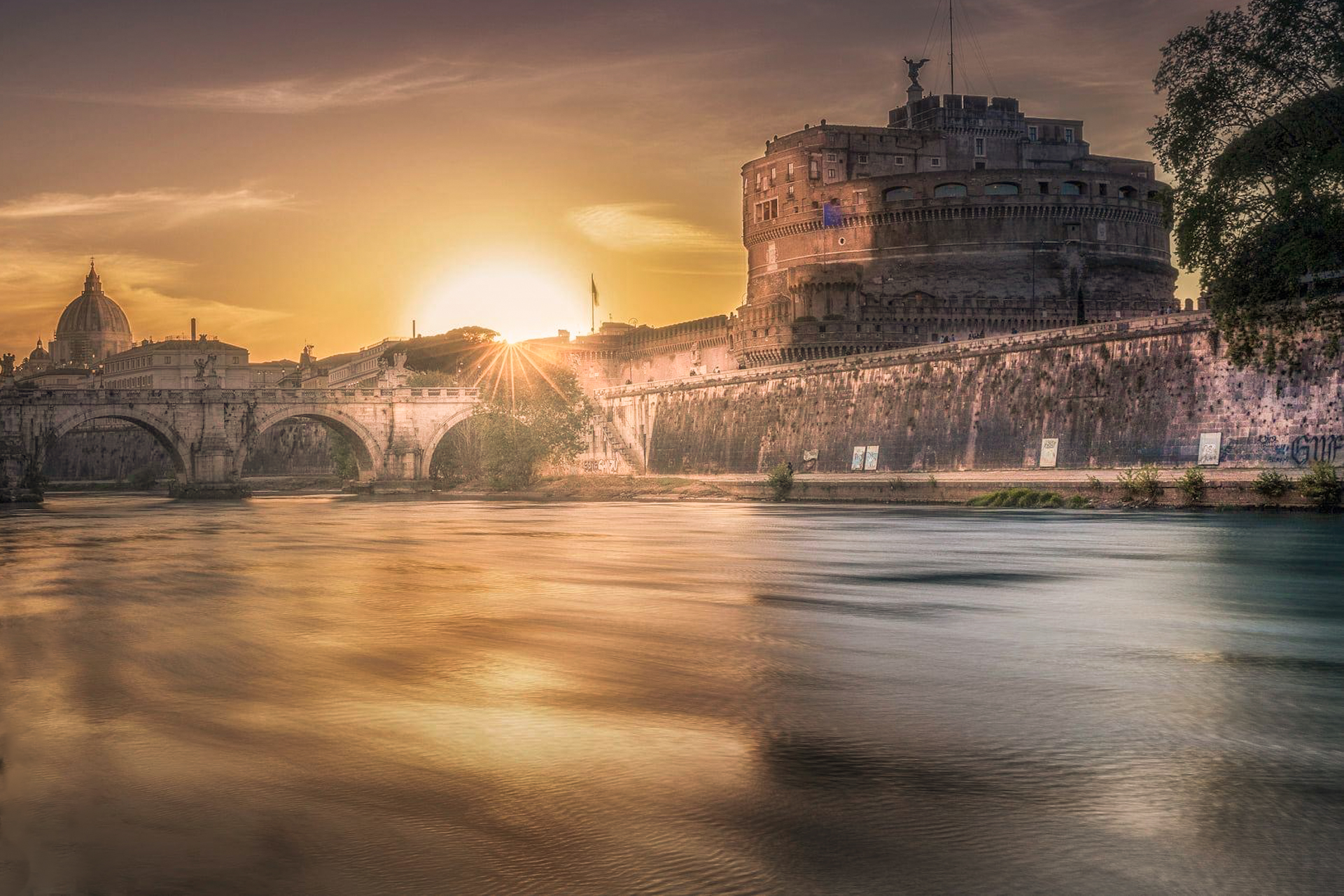 Sunset at Castel Sant'Angelo