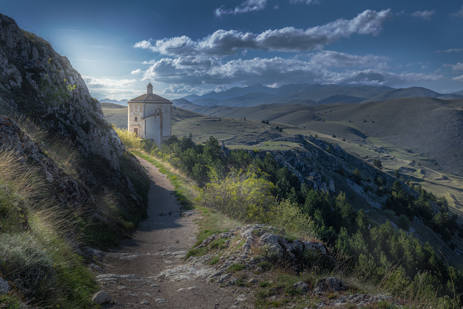 Sunset at the Church of Santa Maria Pietà (Rocca Cala...