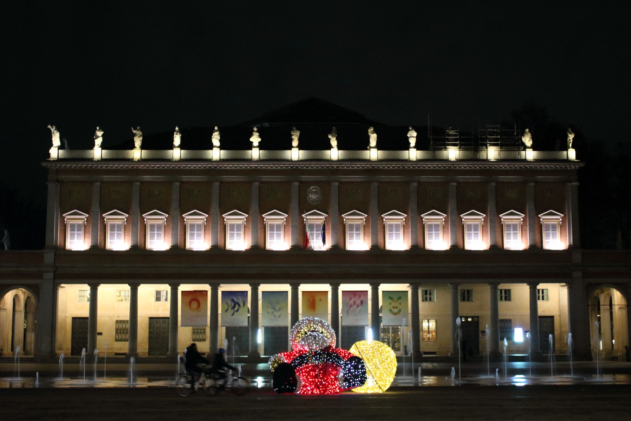 Biciclette nella notte