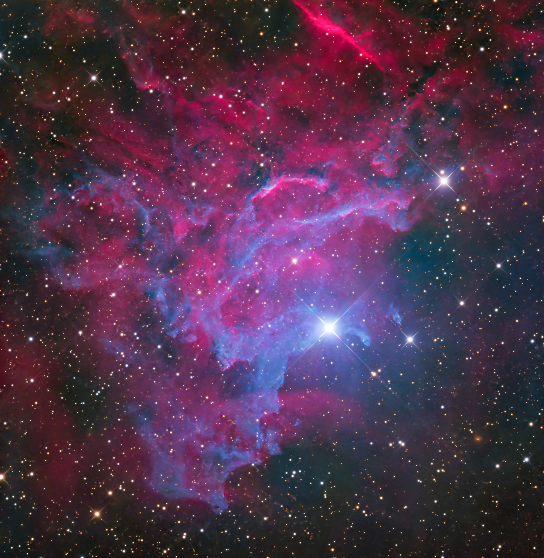 ic405 Flaming Star Nebula