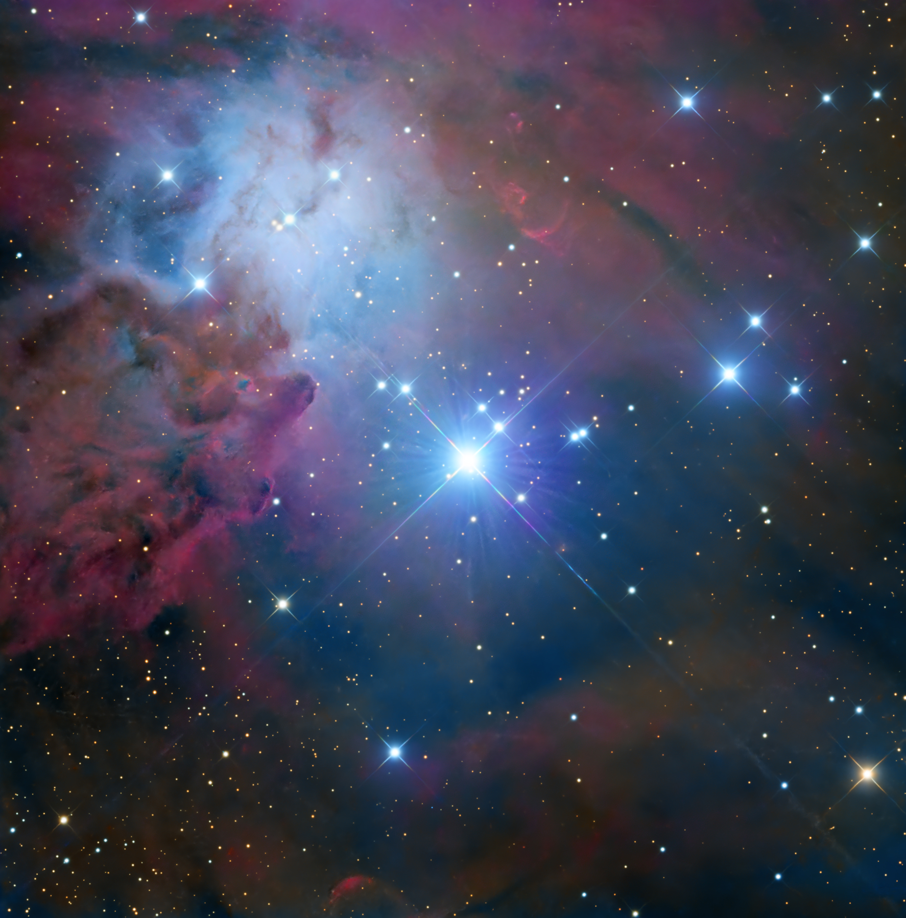 NGC2264 and part of the Foxfur Nebula