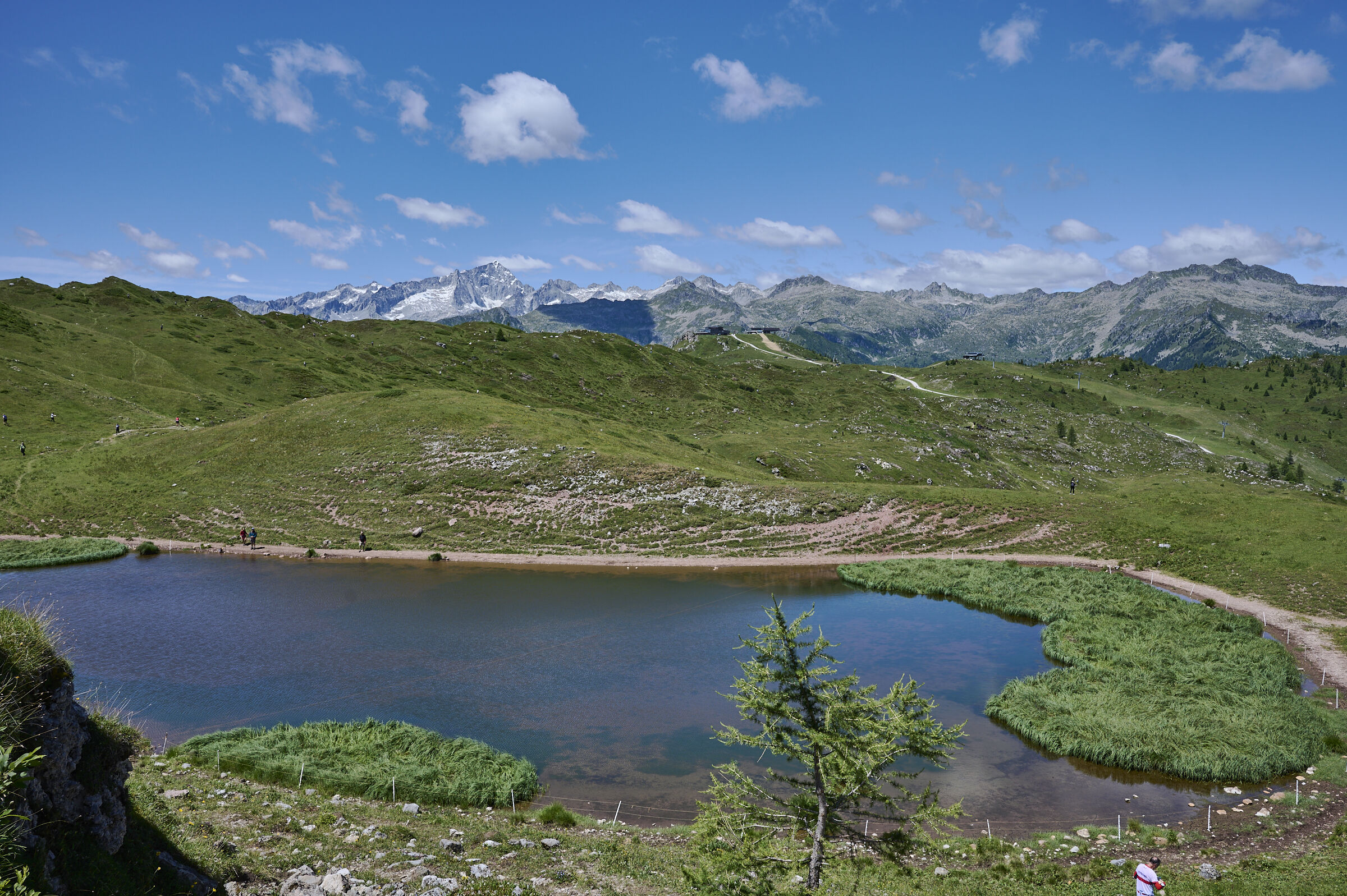 Laghetto Spinale con la Presanella sullo sfondo