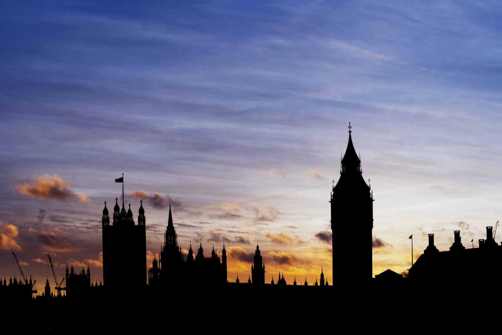 London skyline from Thames
