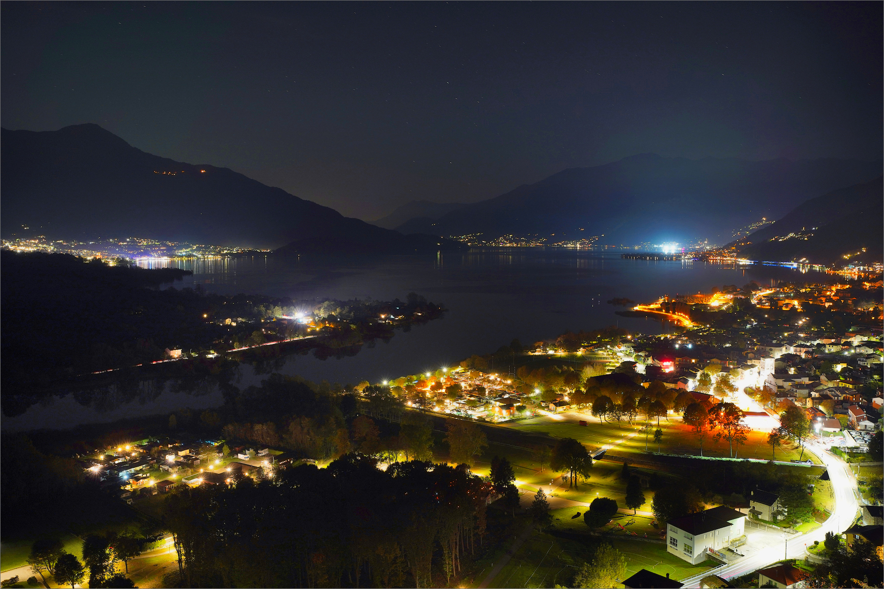 vista dall'alto su Sorico (co)