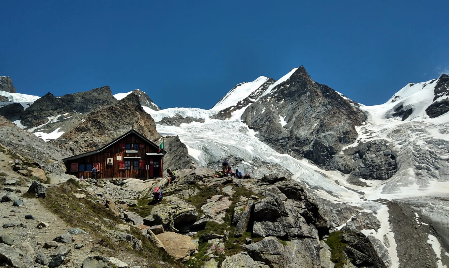 Mezzalama Refuge in Val d' Ayas