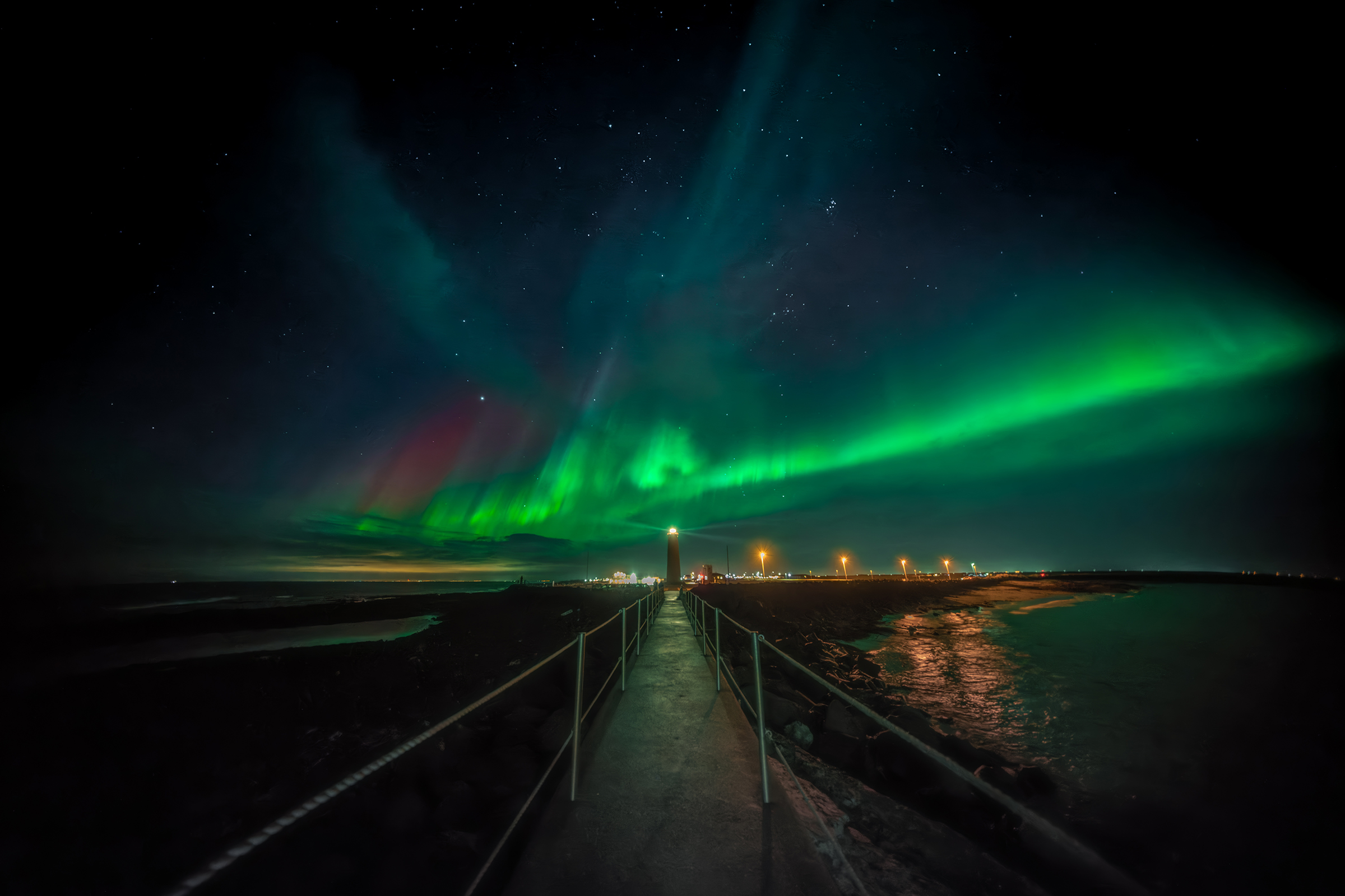 Aurora at the lighthouse