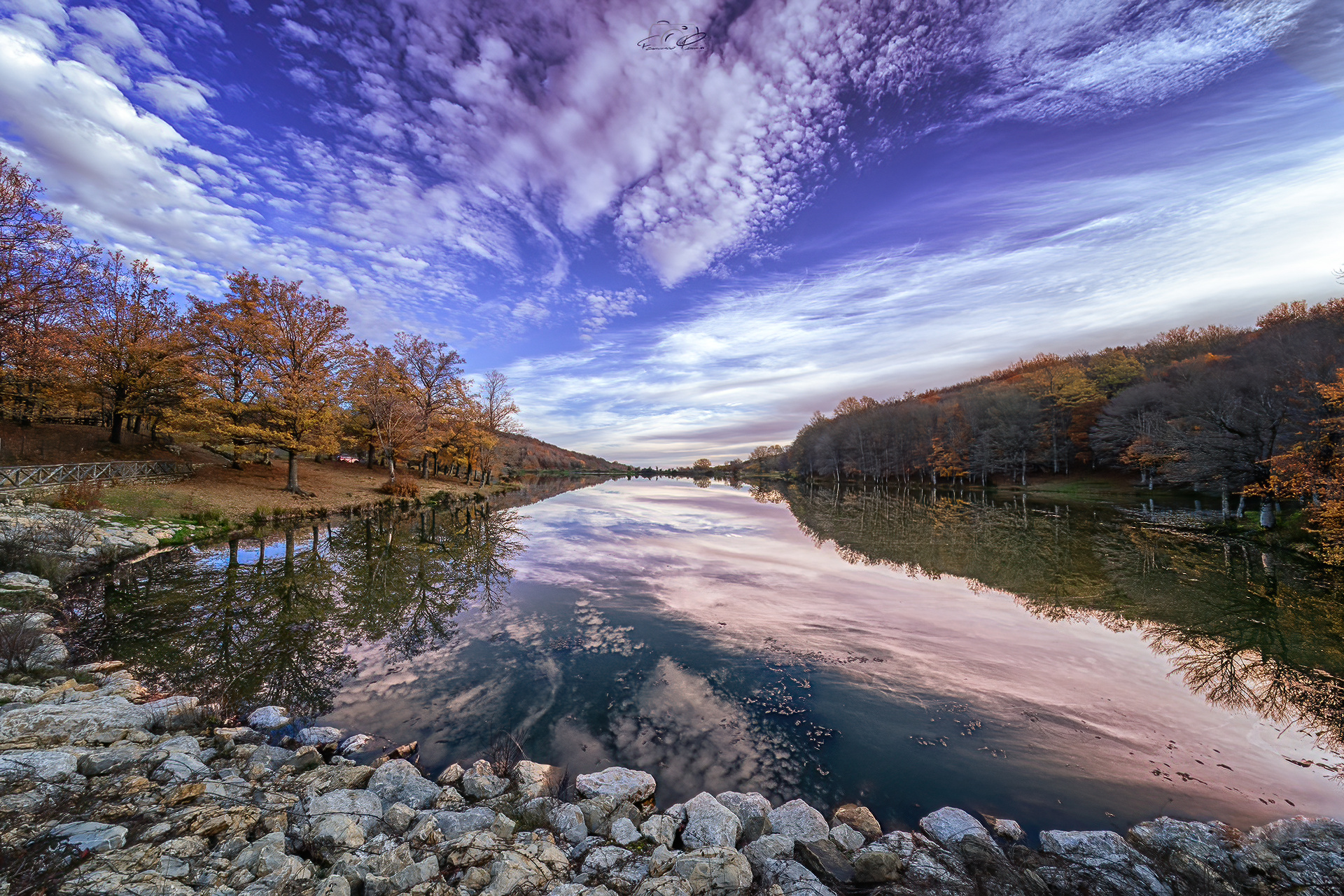 Lake Maulazzo at sunset