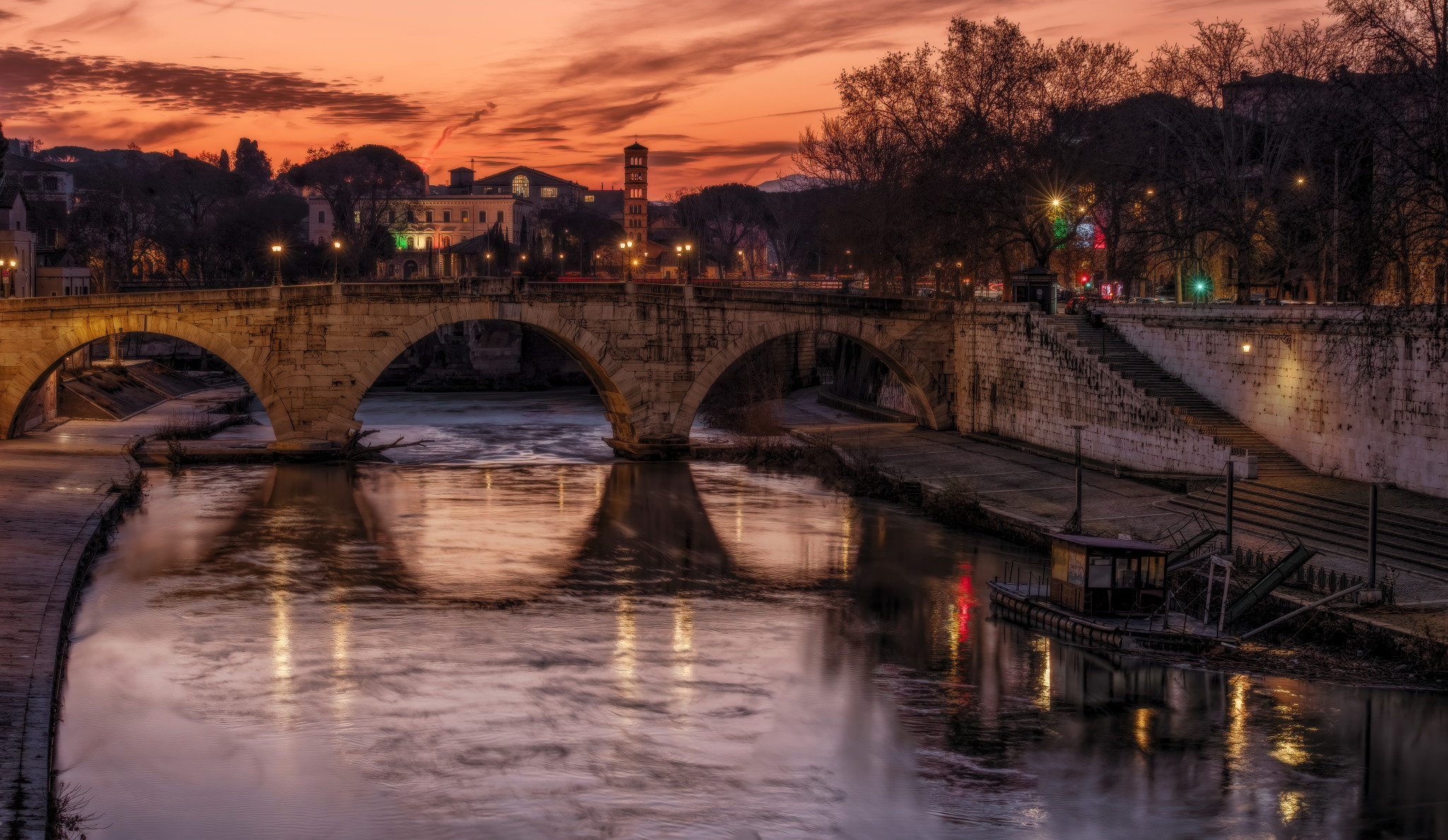 The first colors of the day