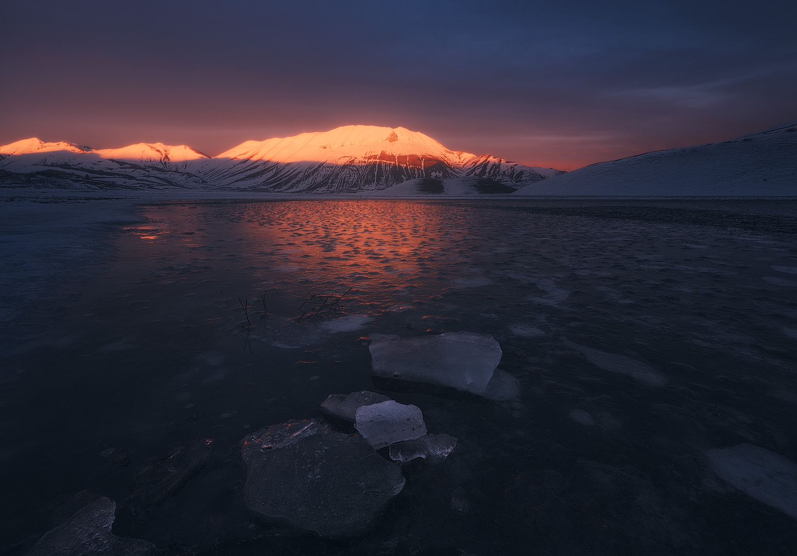 Luce d'inverno sui Sibillini