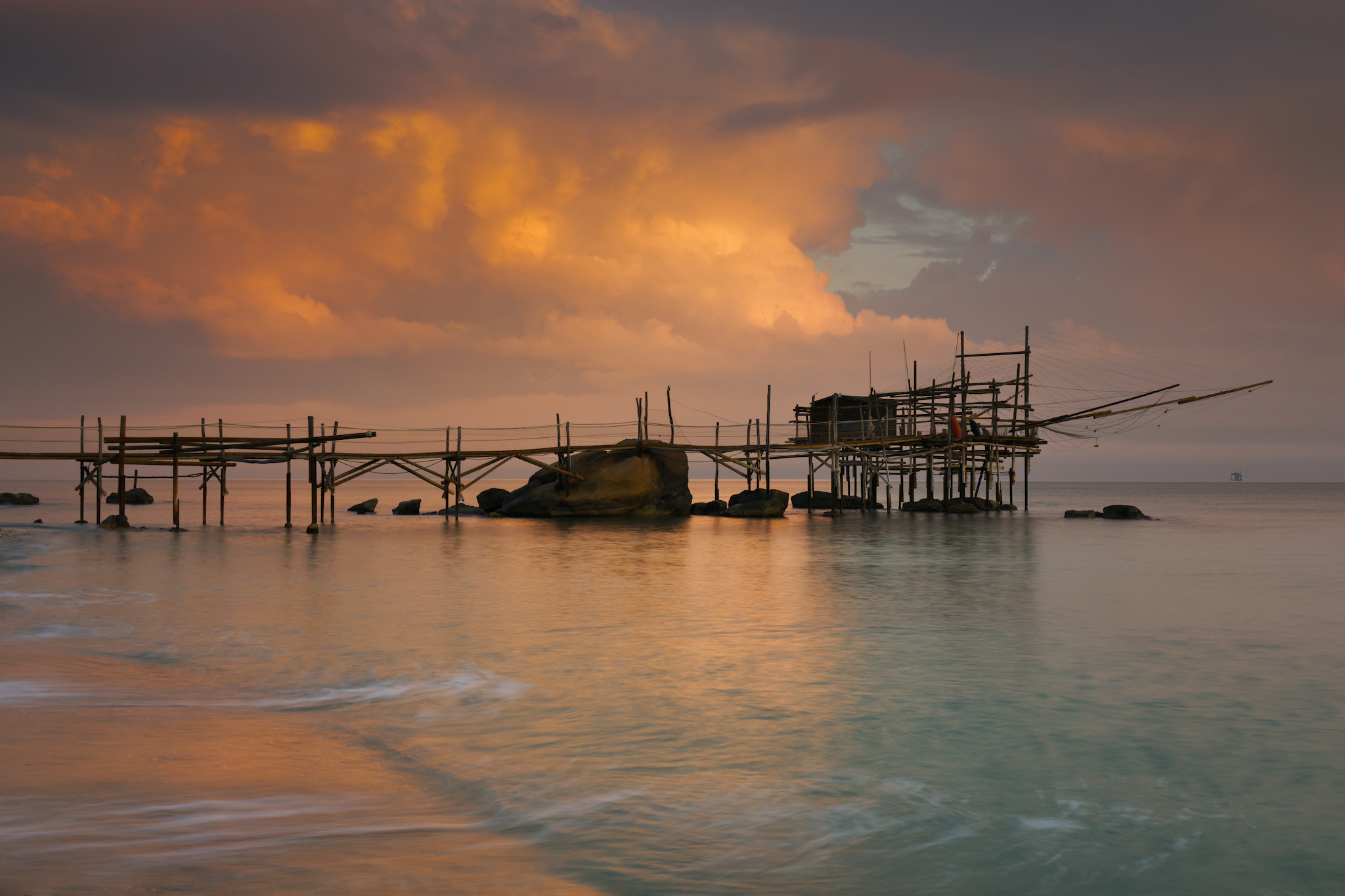 Trabocco all'alba