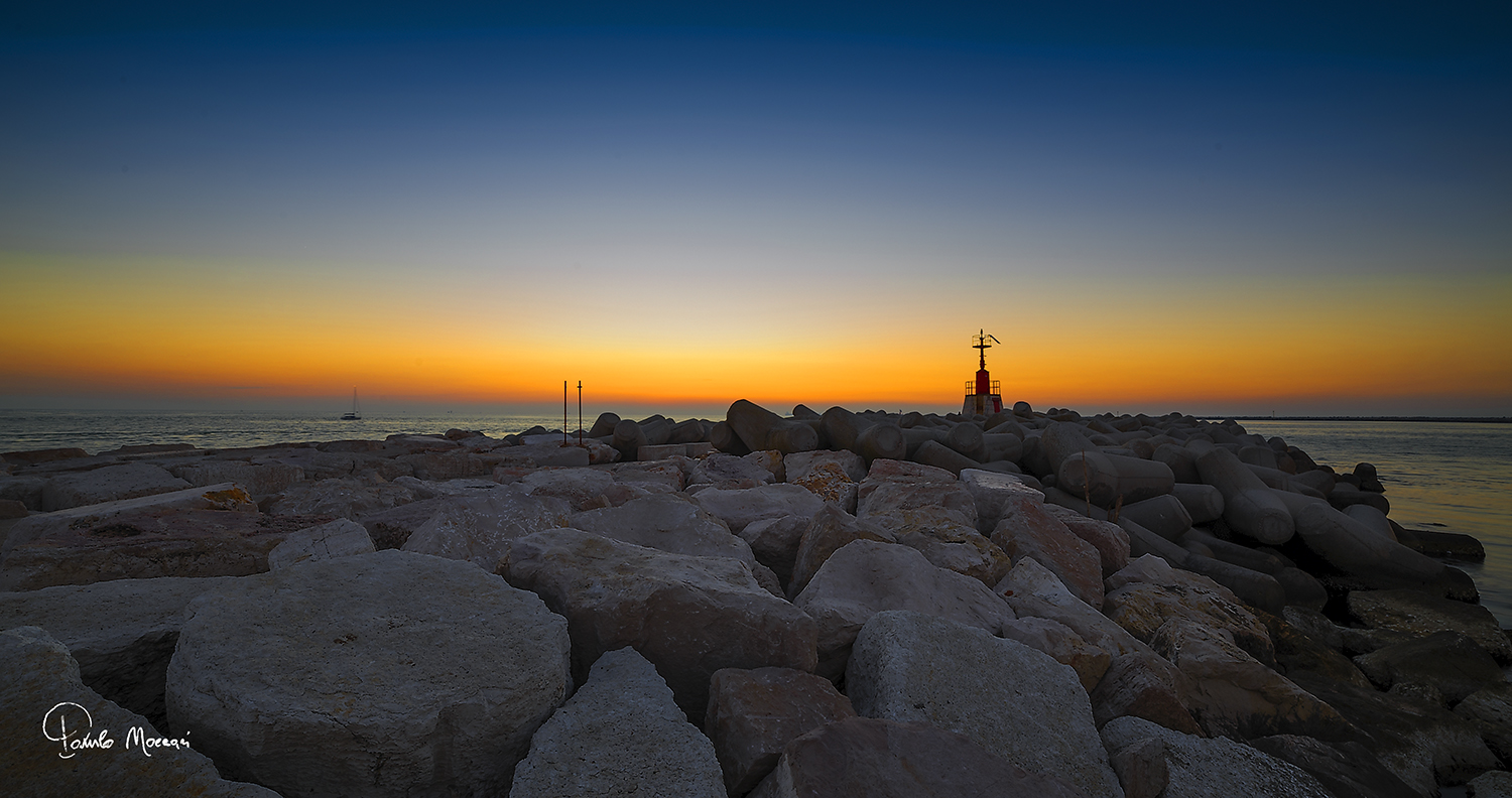 First lights in the dam