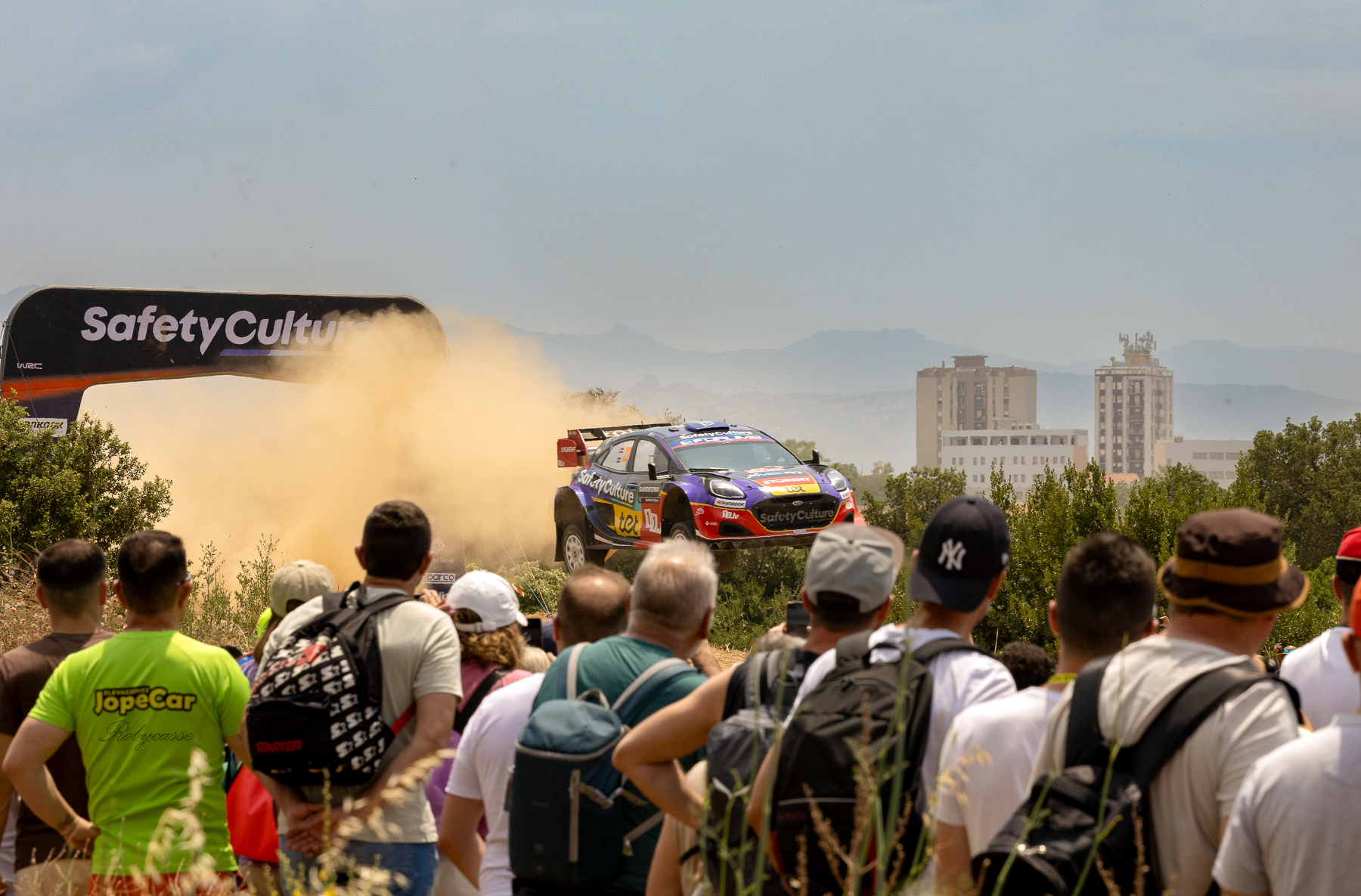 WRC Sardinia 25 Ford jump
