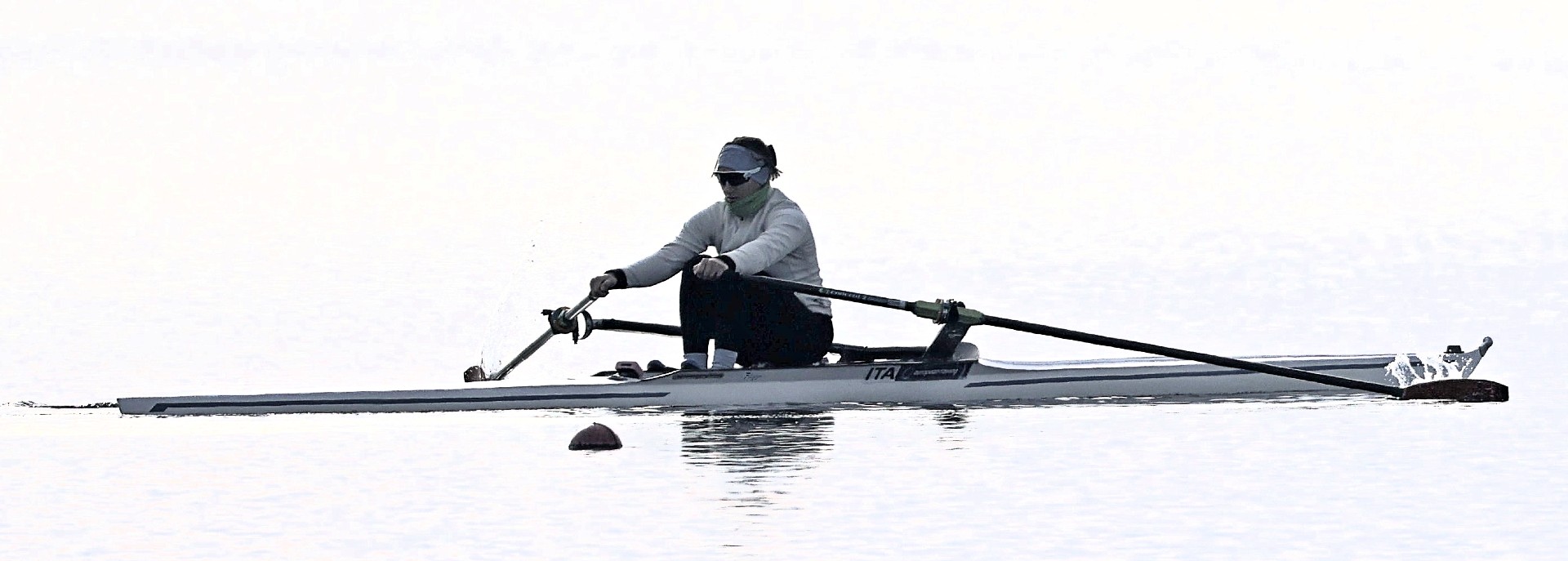 allenamento in una fredda mattina d'inverno