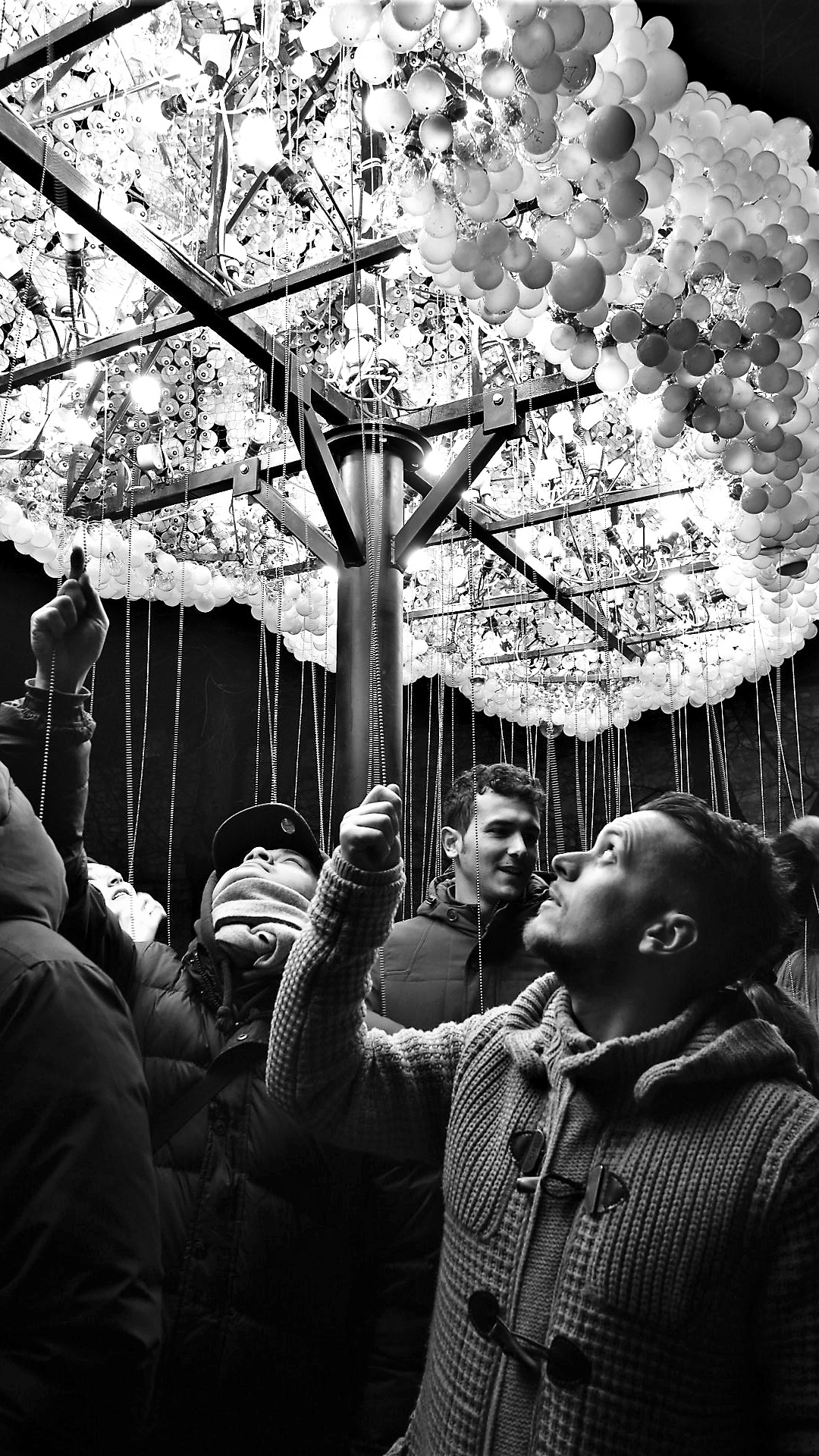 Cloud of Light Bulbs