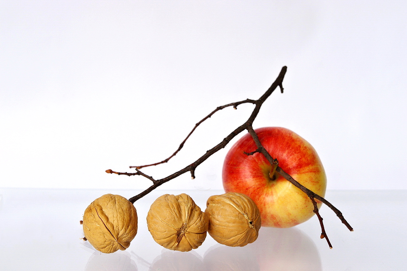 with apple and nuts