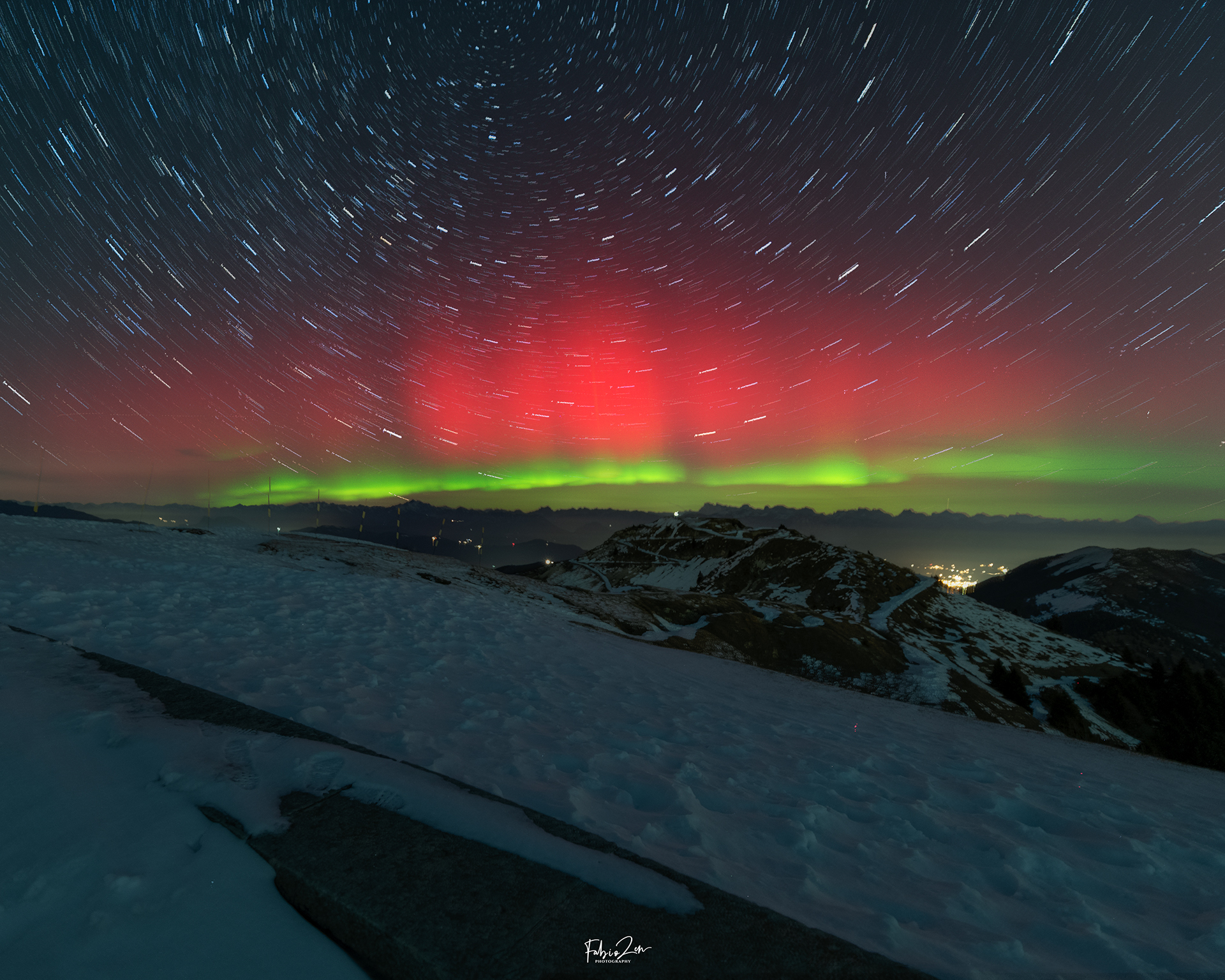 Startrails Aurora 20 gennaio 2026