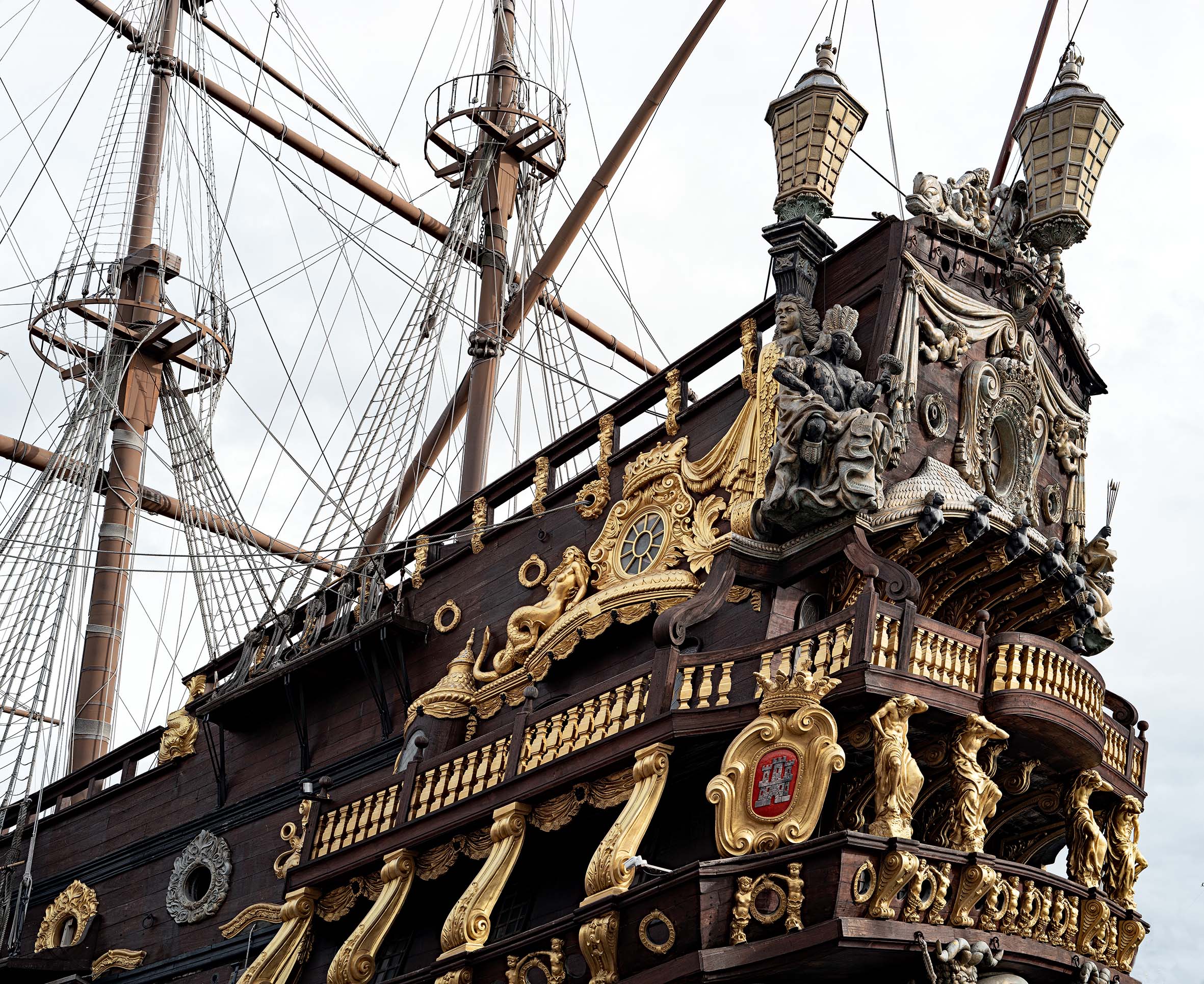 Genoa - Old Port - Detail of the galleon