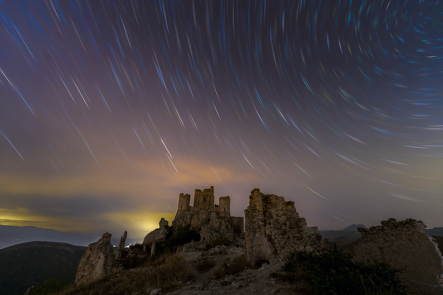 Startrail Rocca Calascio