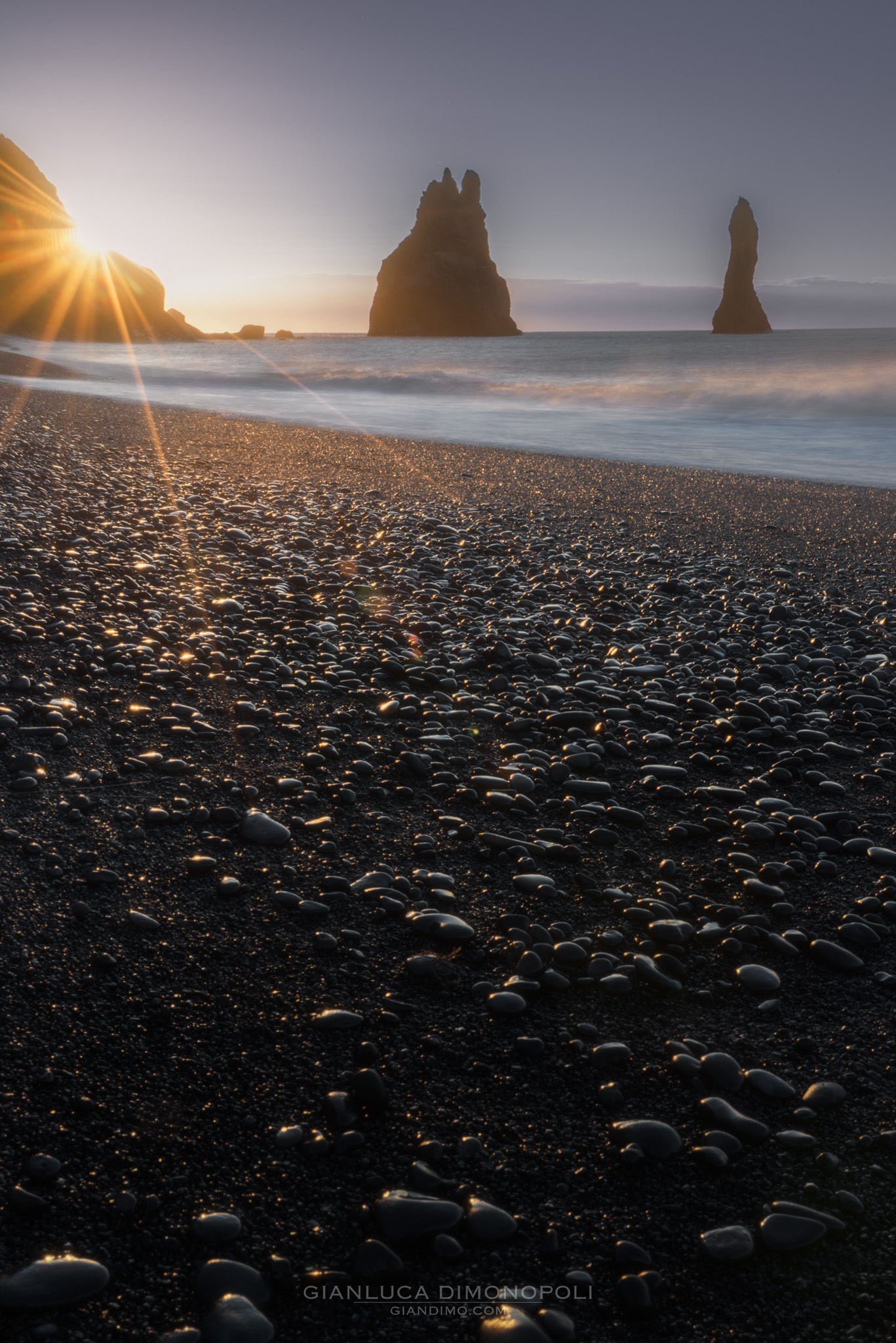 Sunrise at Reynisfjara Beach