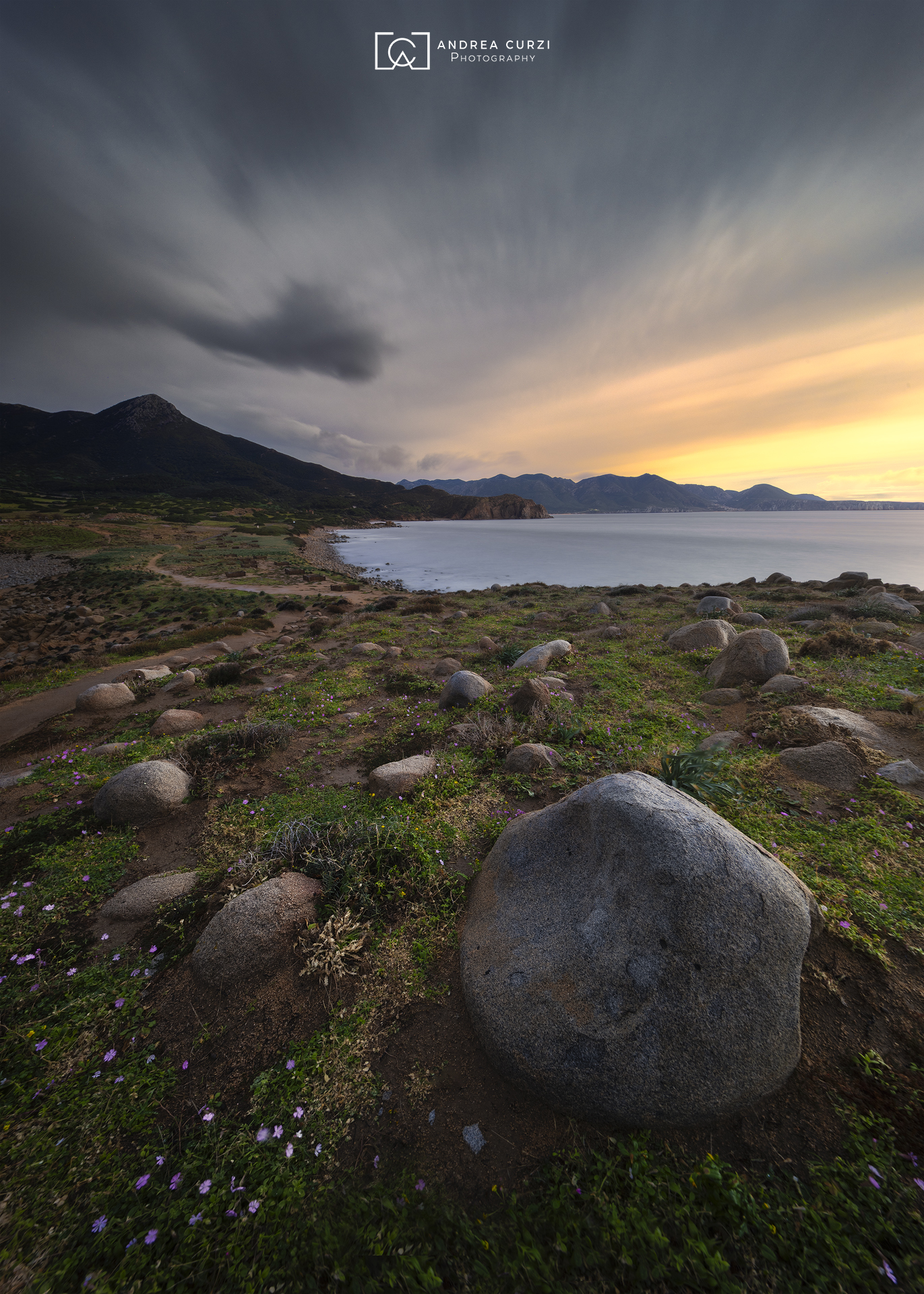 Sardinian sunset at Capo Pecora