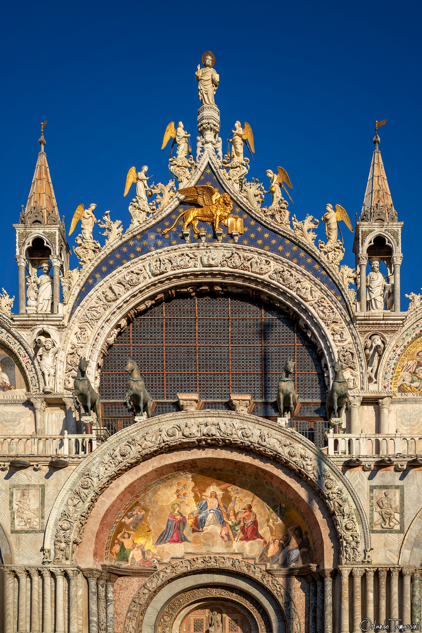 The façade of the Basilica