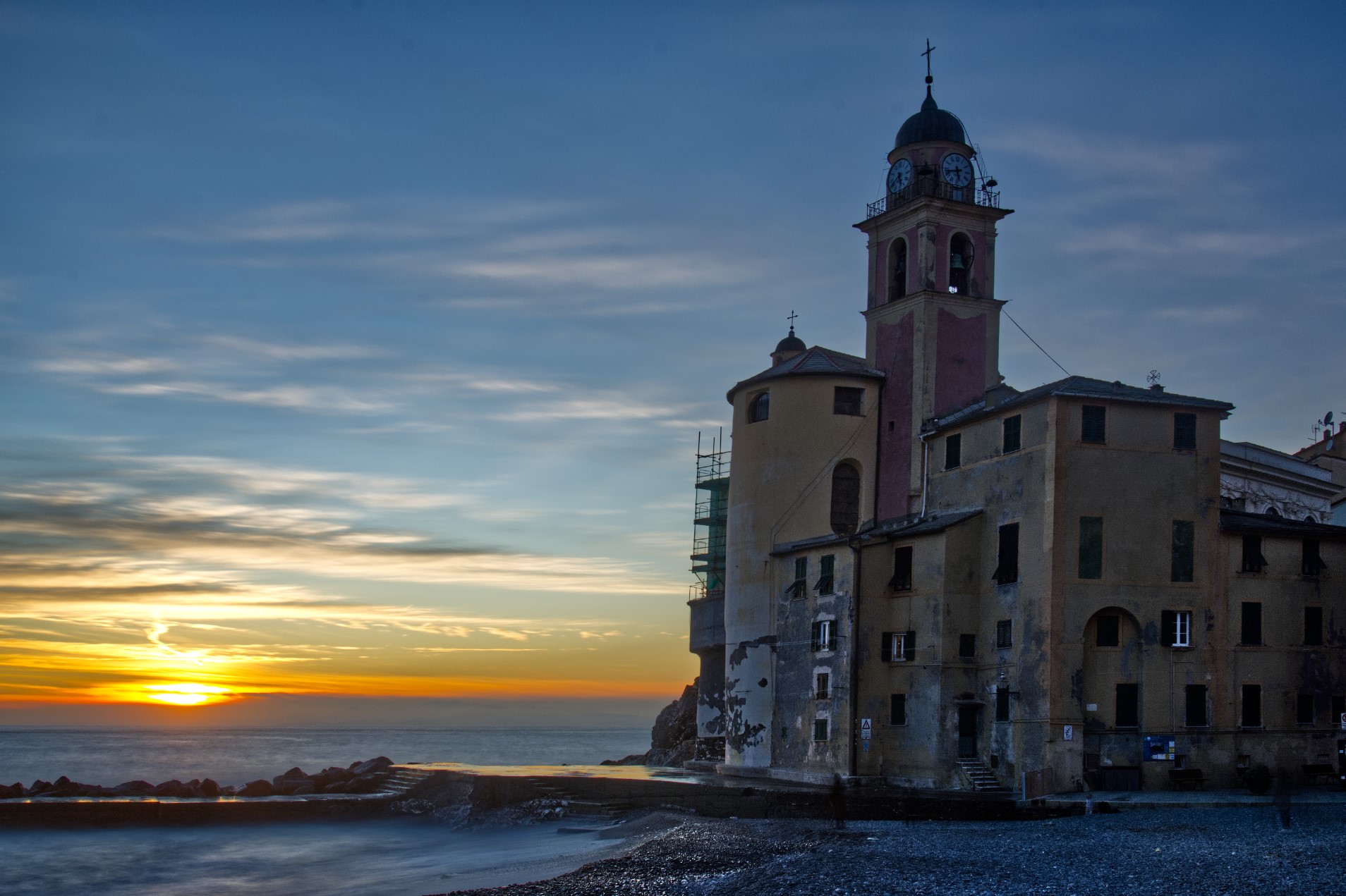 Tramonto a Camogli