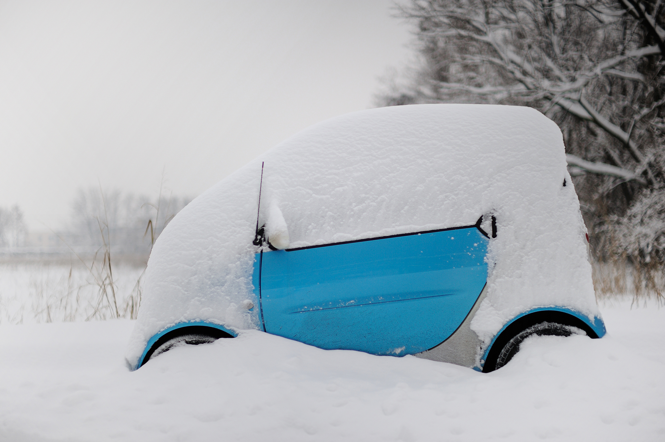 When it snowed in Milan...