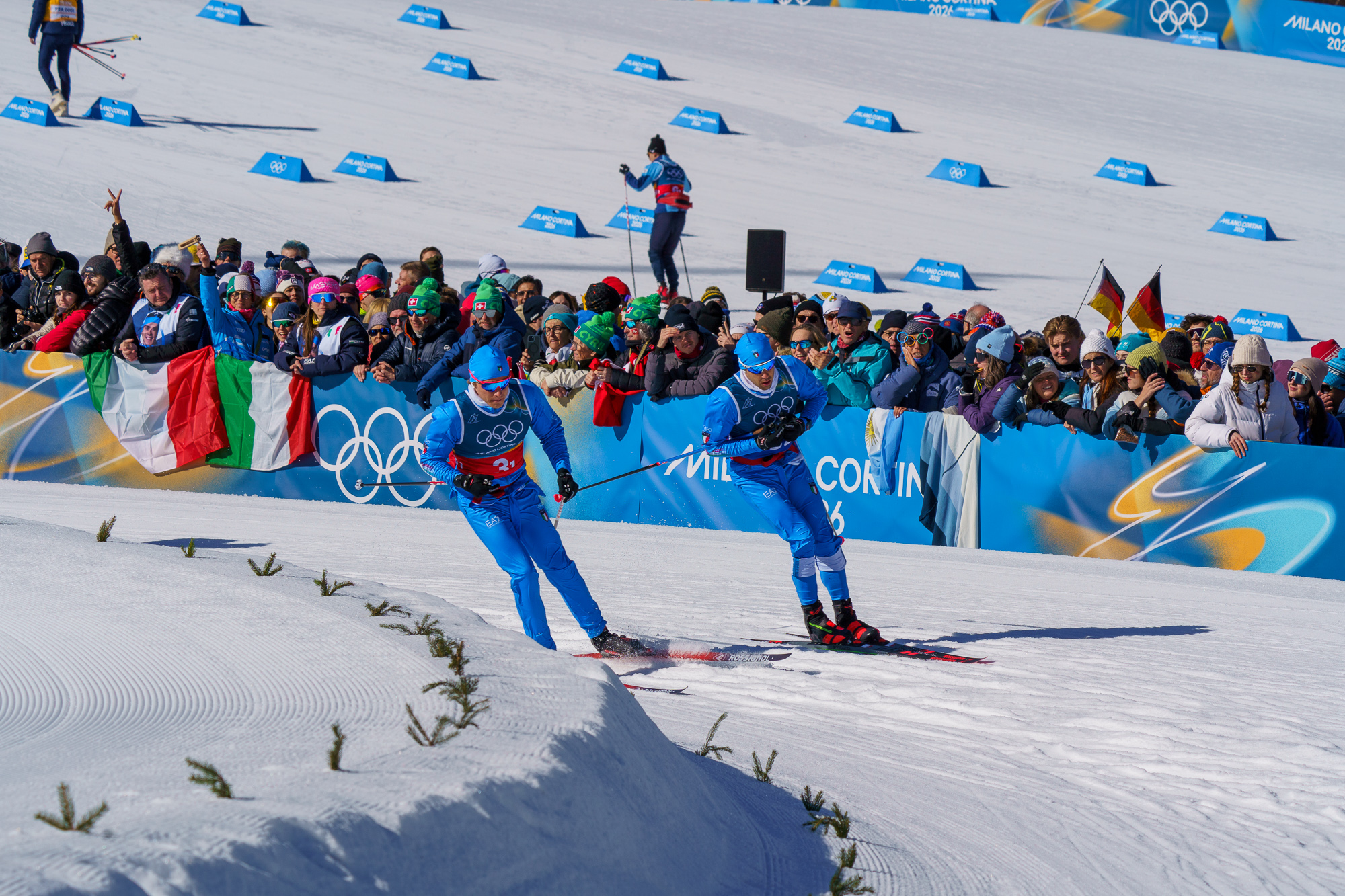 Sci di fondo - Sprint a squadre-Riscaldamento pre-gara