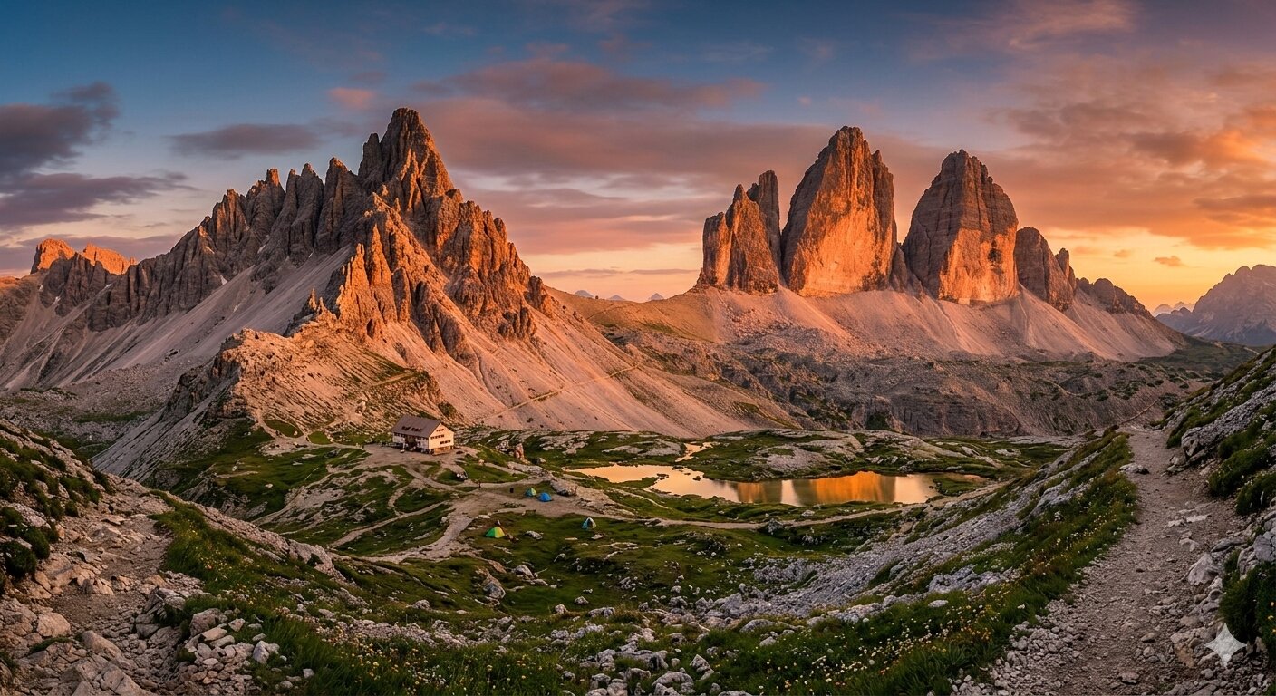 Le tre Cime come le vede Nano Banana