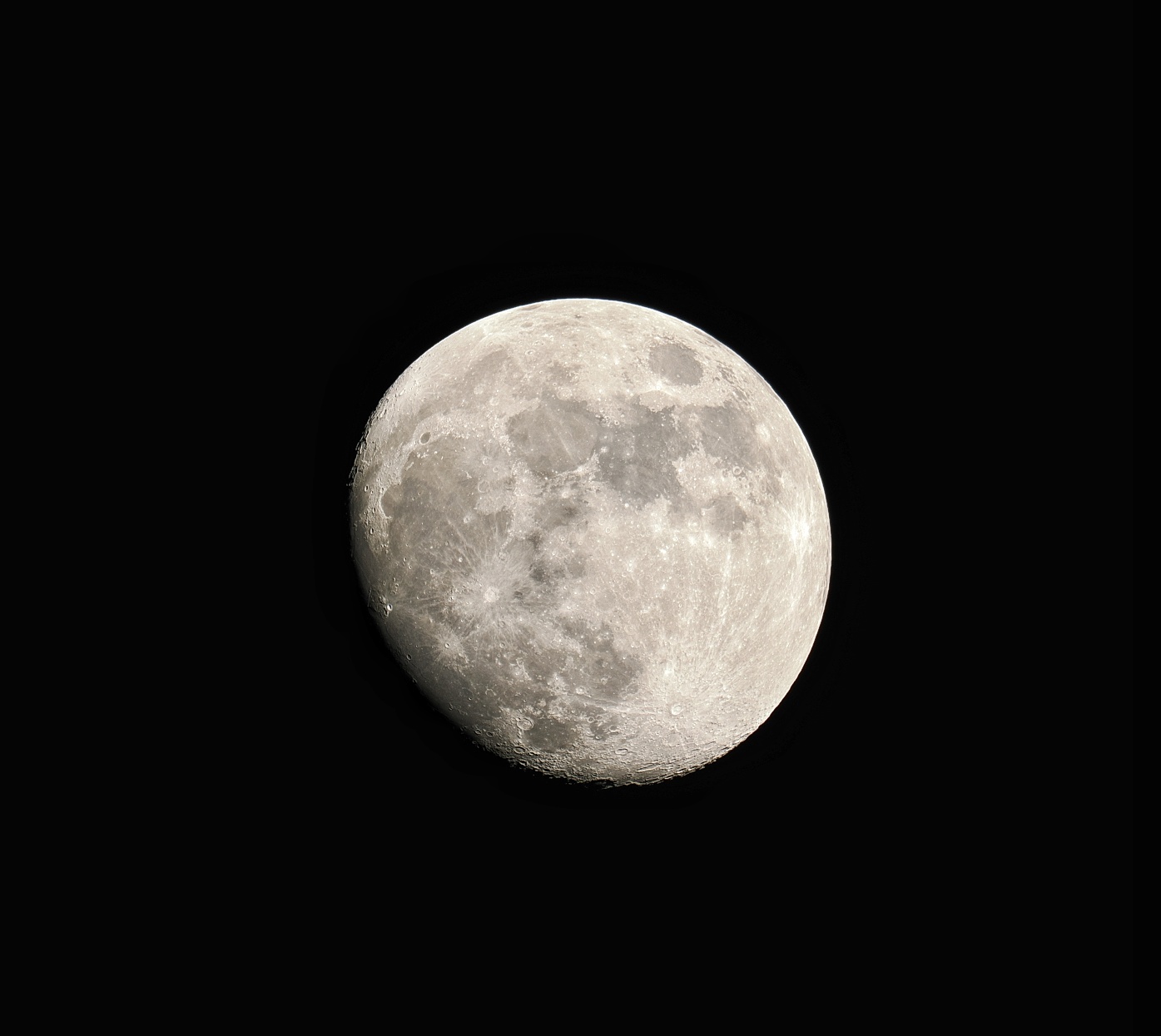 The face of the moon