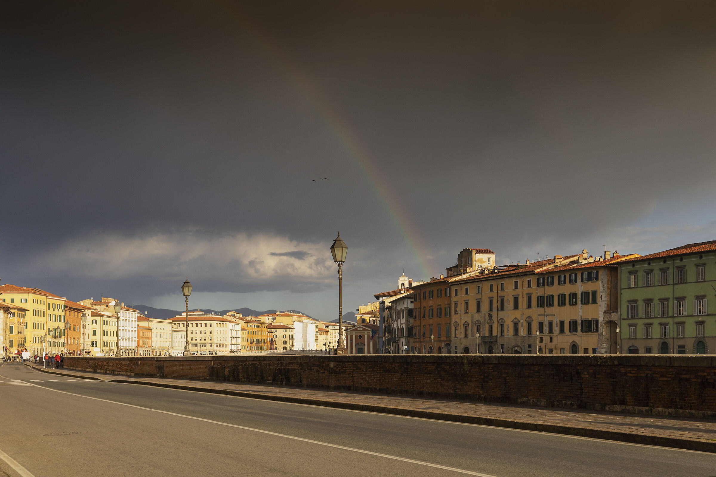 Pisa at sunset