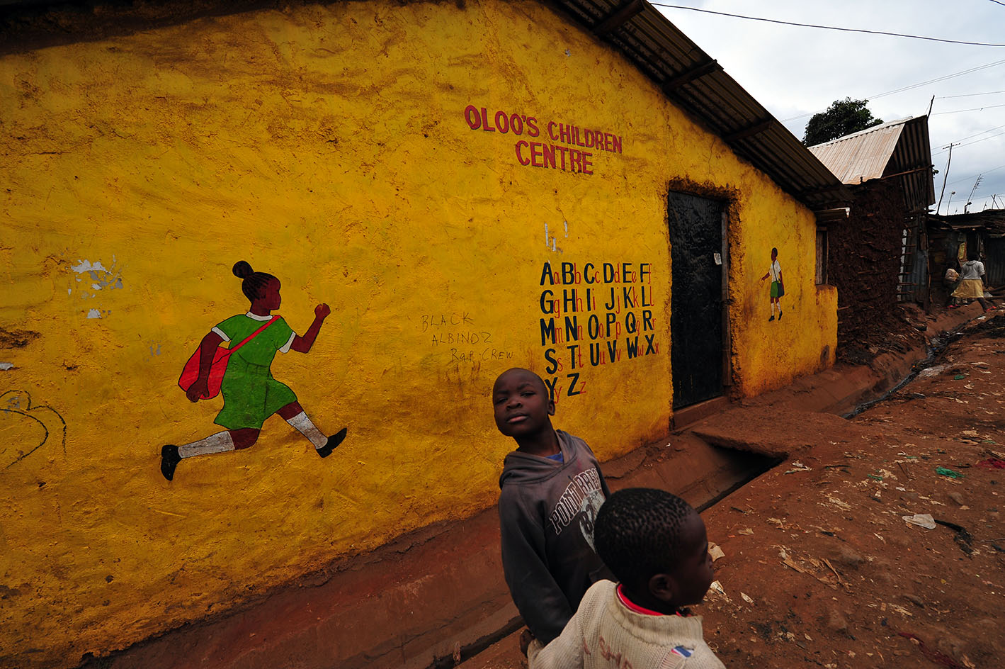 Scuola dentro Kibera.