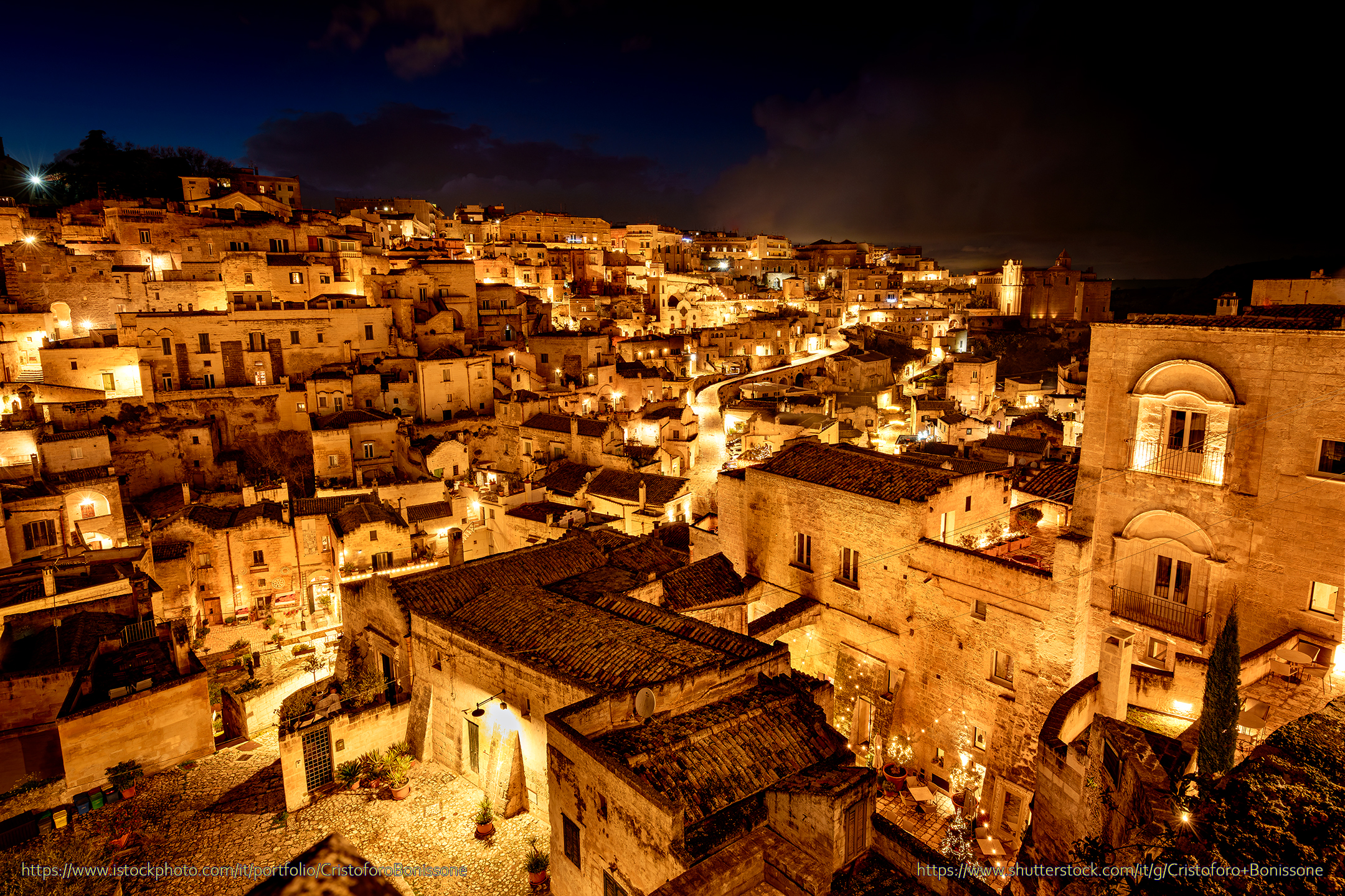 #matera #sassidimatera #natale #notte #bynight
