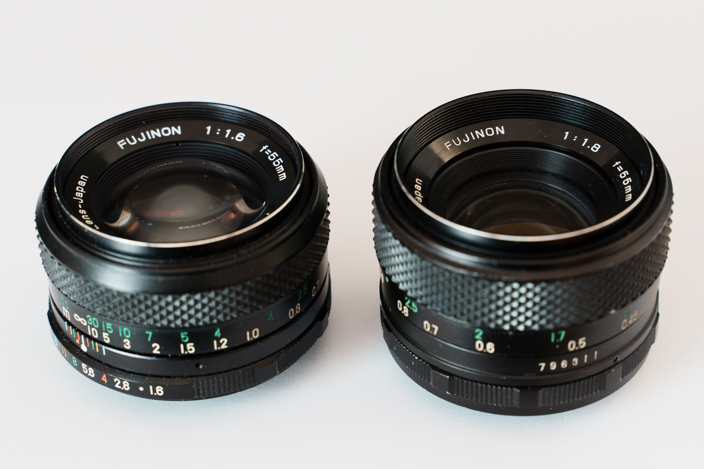 Fujinon 55 1.6 vs 1.8
