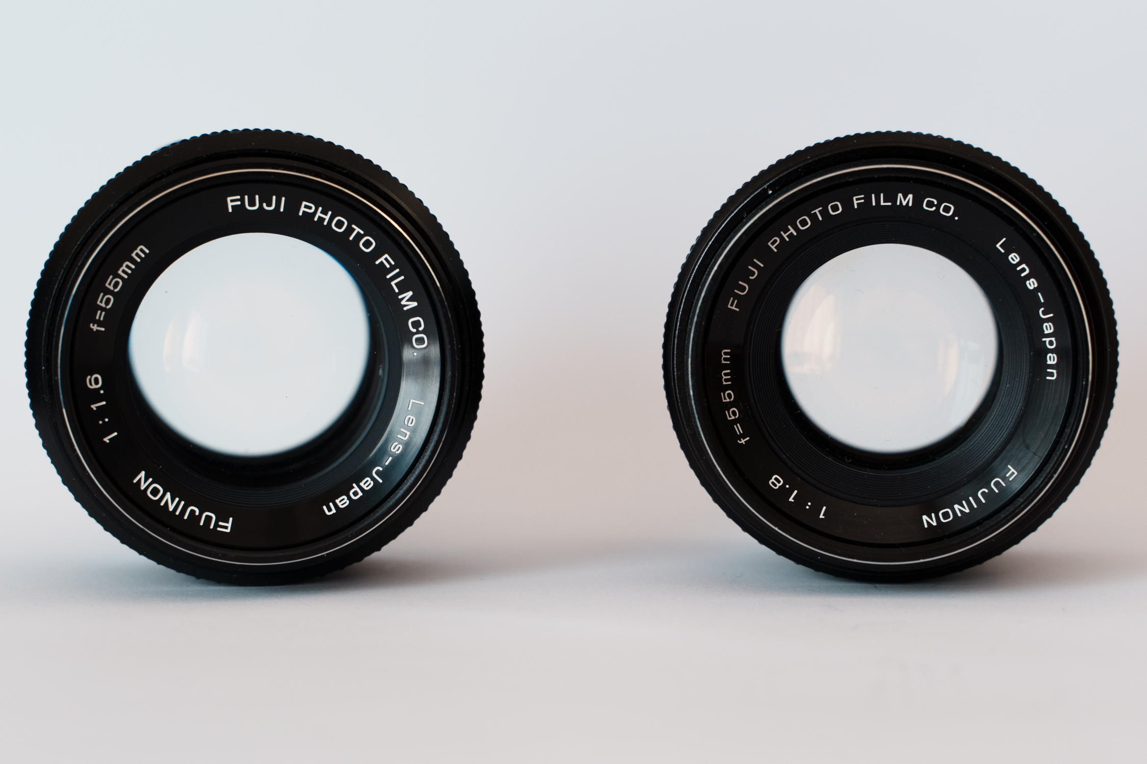 Fujinon 55 1.6 vs 1.8