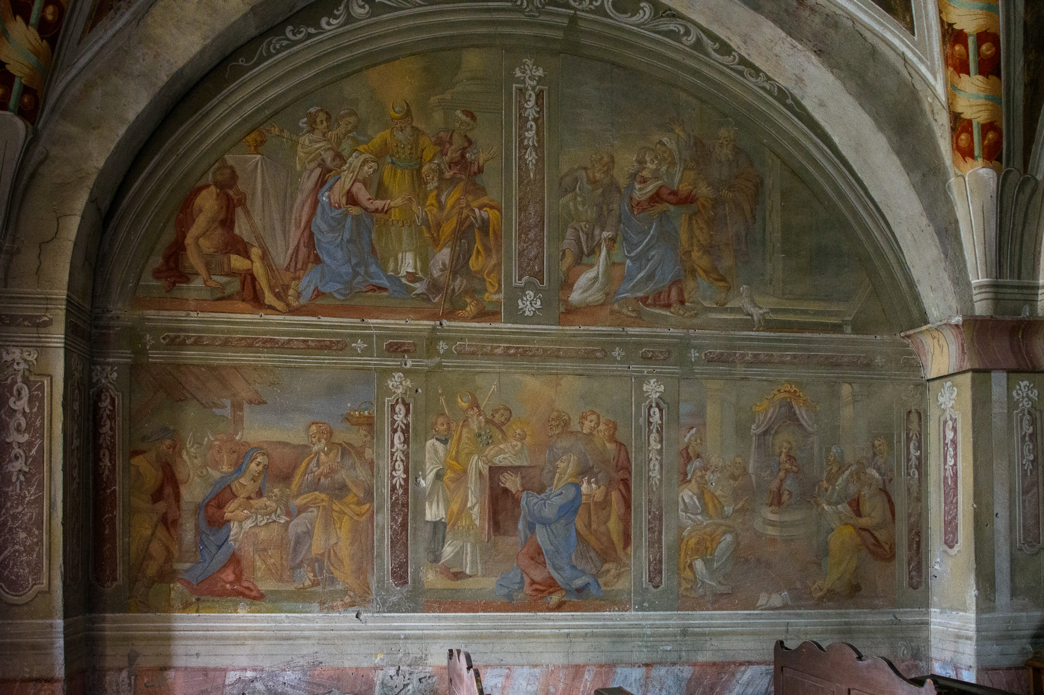 Affreschi del Cambiaso ( Isolabona.- s,m, Delle grazie)
