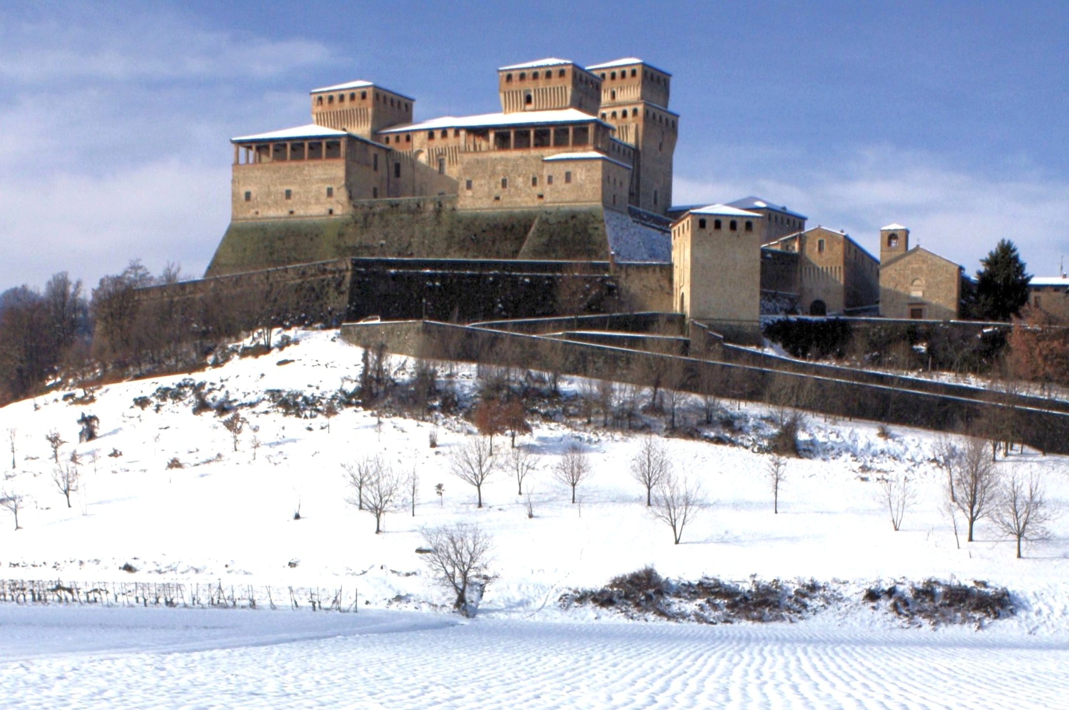 Il castello nella neve