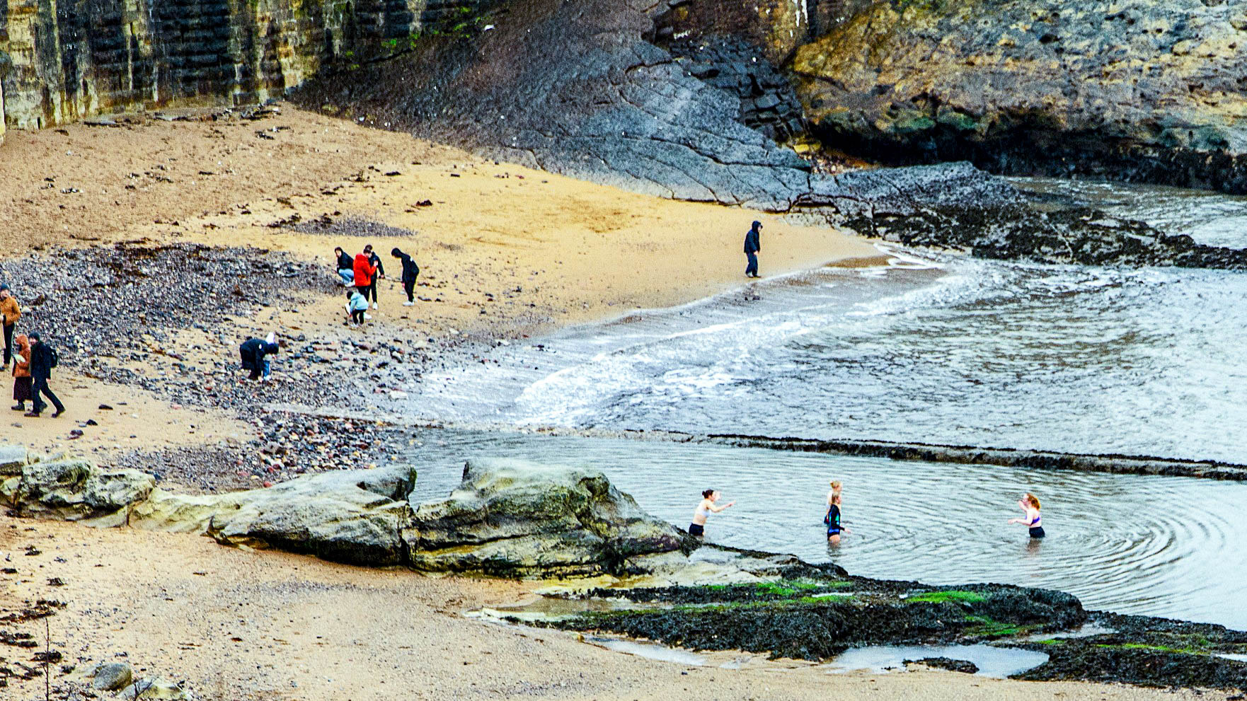 St Andrews Castle. Who is cold and who is not!