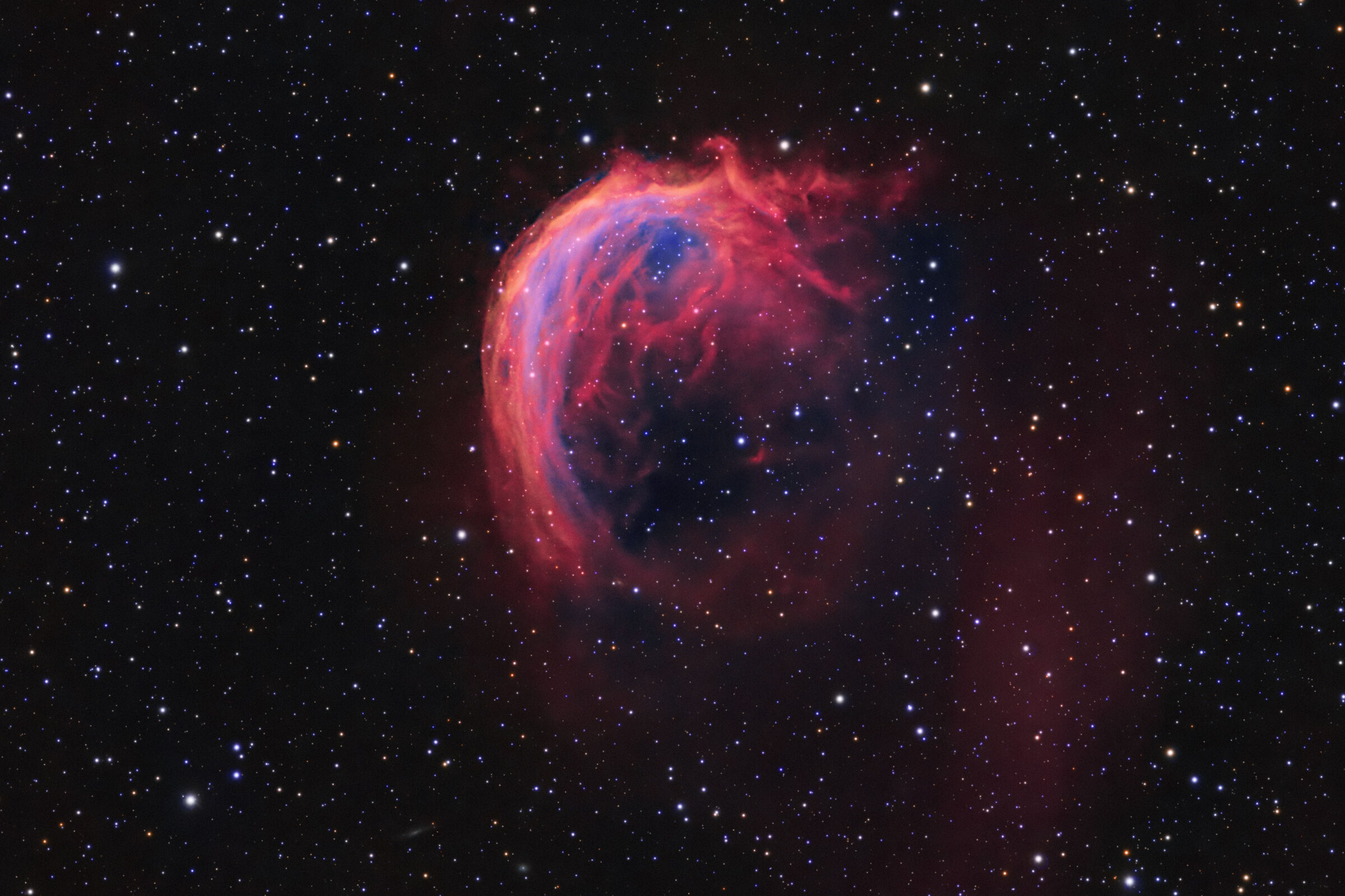 Planetaria Sh2-188 lunga focale